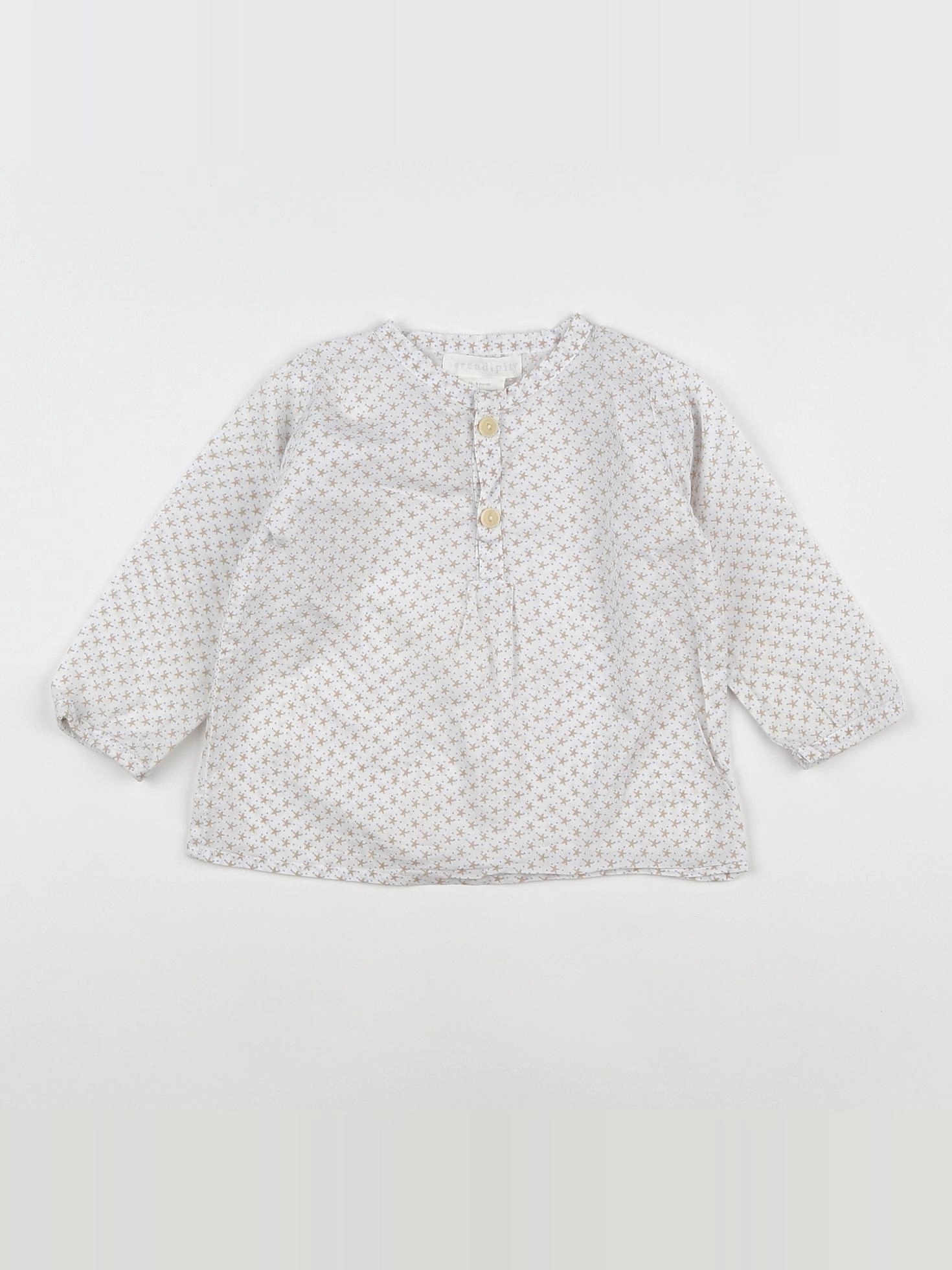 Serendipity - chemise beige, blanc - 9 mois