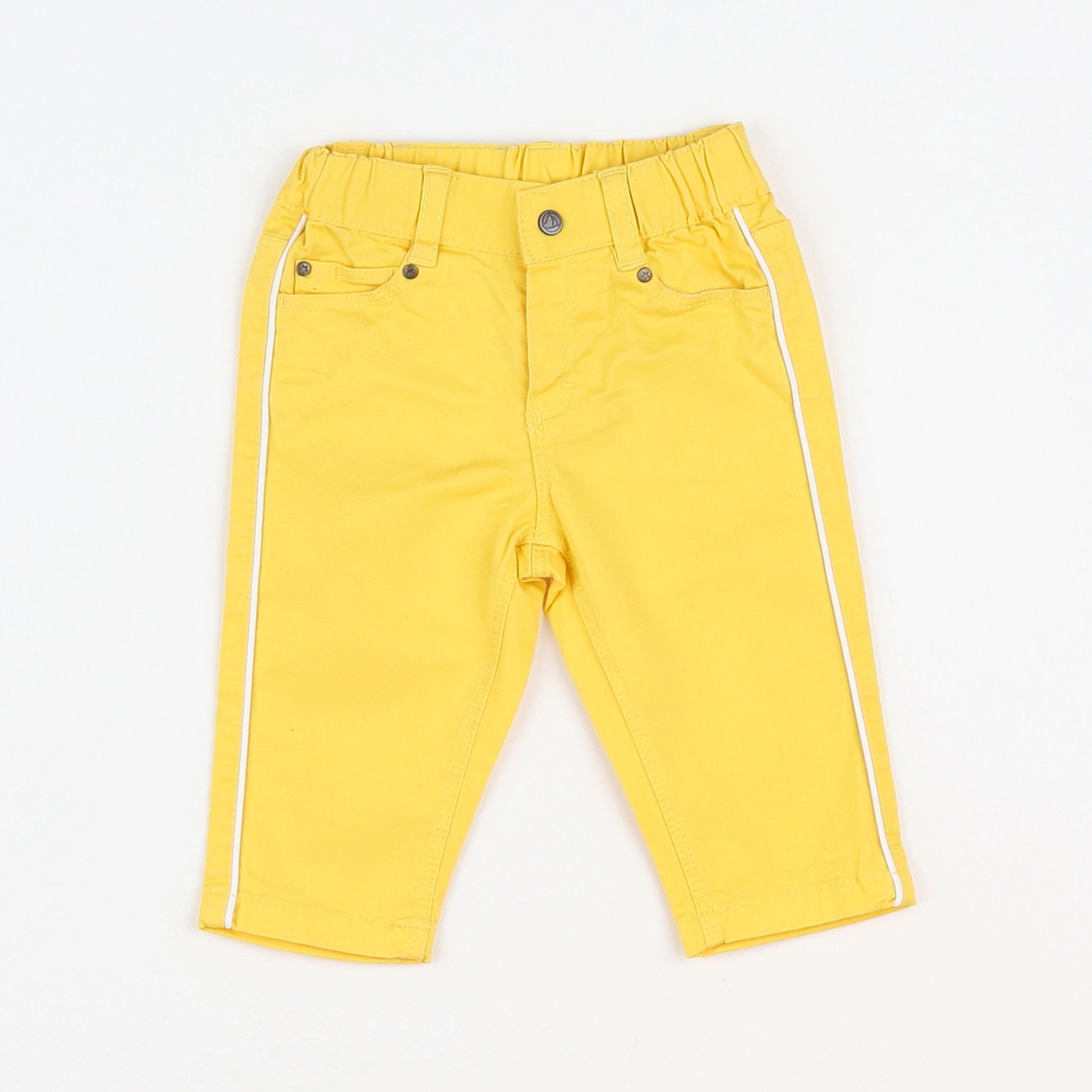 Petit Bateau - pantalon jaune - 3 mois