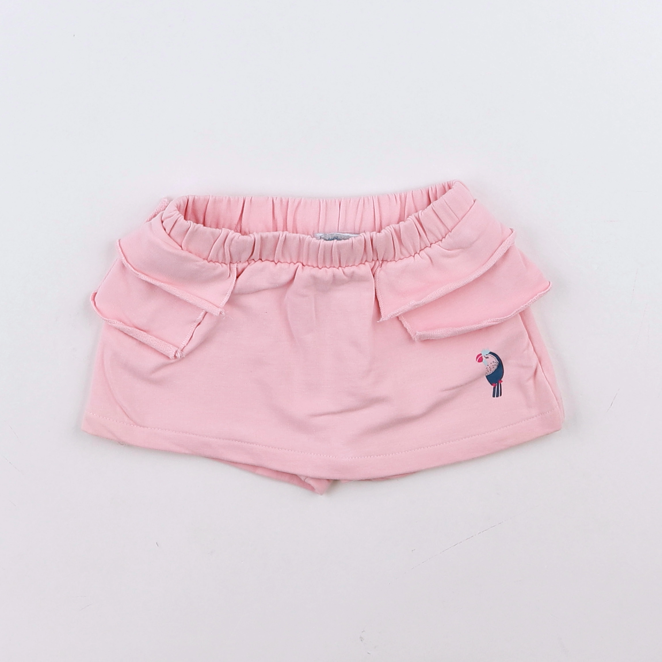 Vertbaudet - jupe short rose - 12 mois