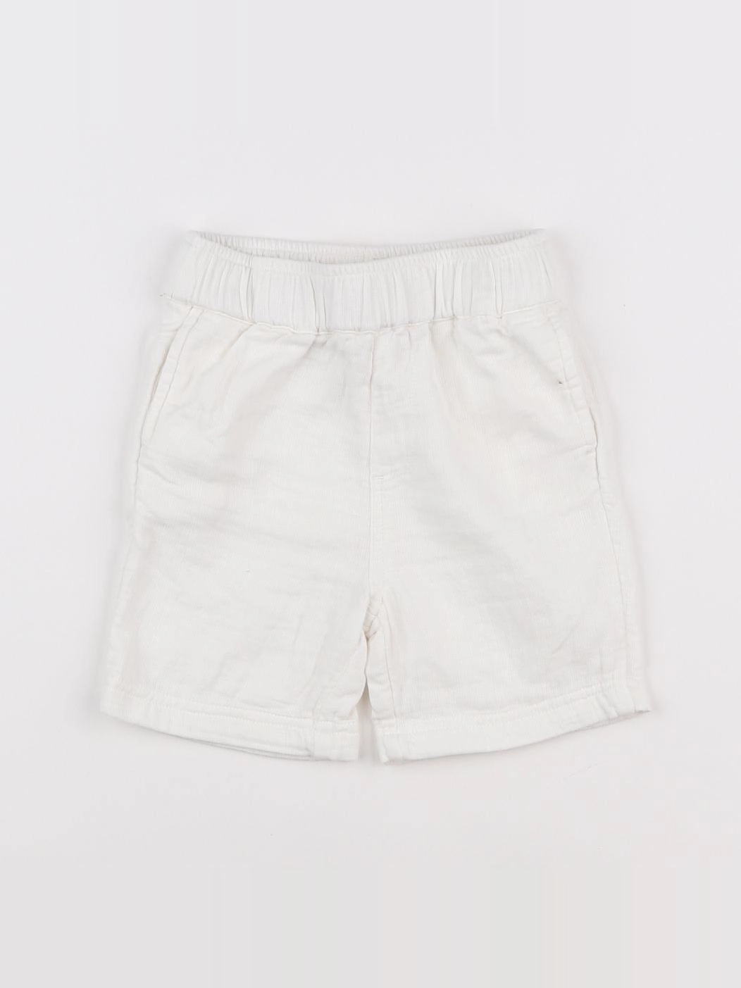 Monoprix - short blanc - 12 mois