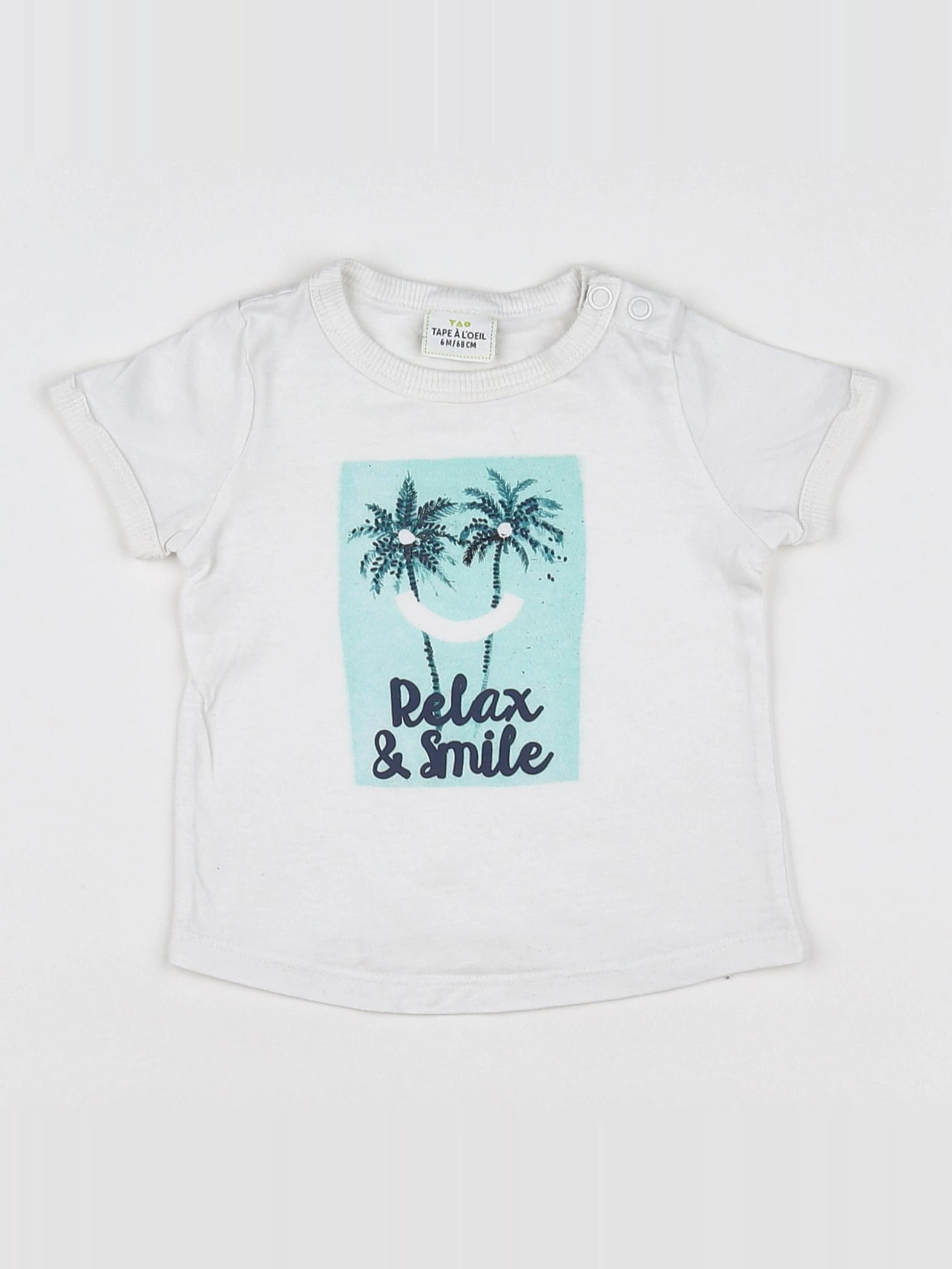 Tape à l'oeil - tee-shirt blanc - 6 mois