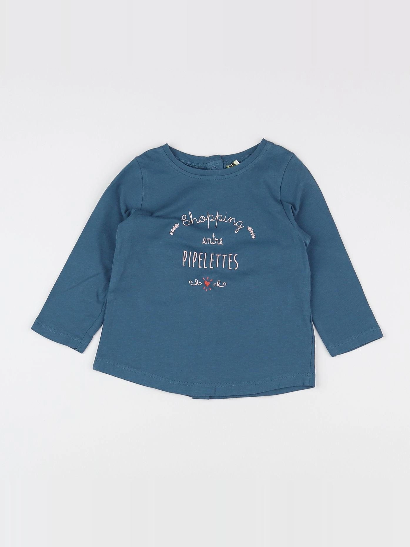 Tape à l'oeil - tee-shirt bleu - 12 mois