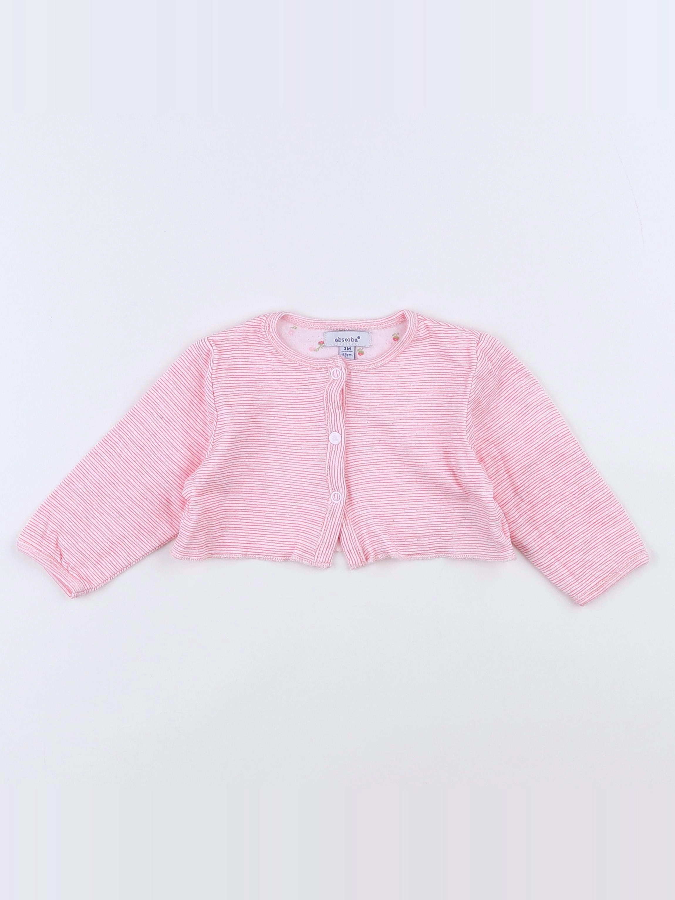 Absorba - tee-shirt rose - 3 mois