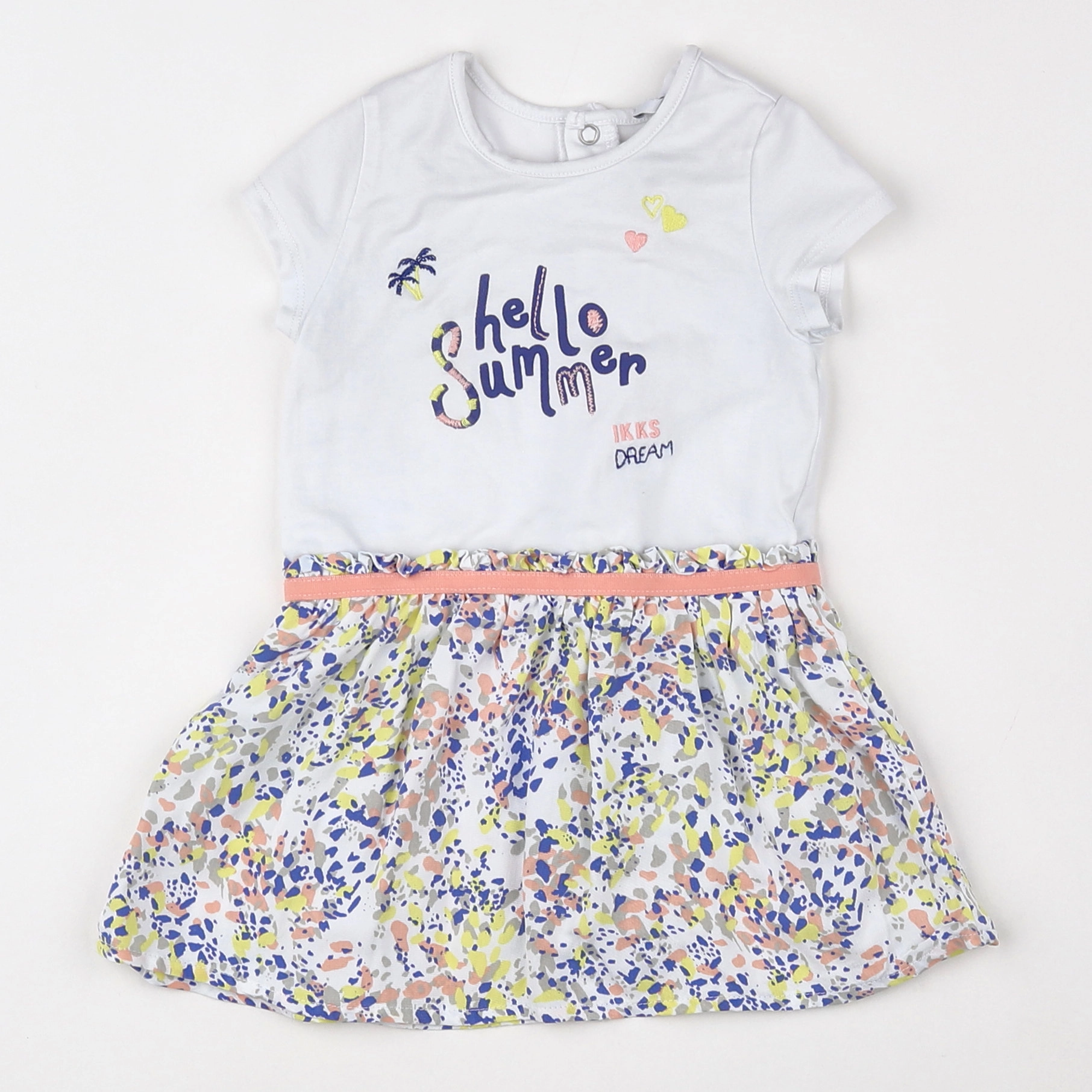 IKKS - robe blanc - 12 mois