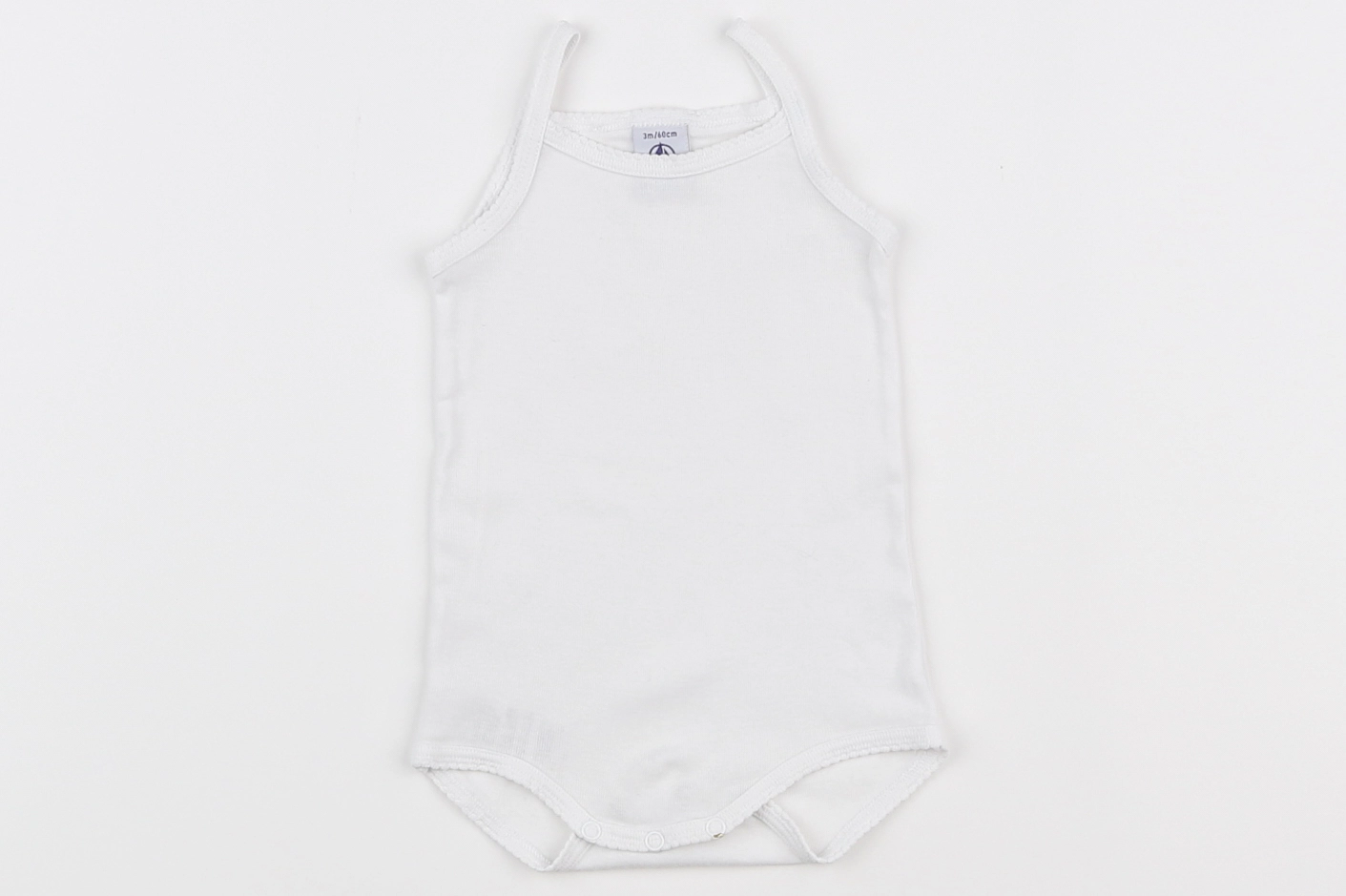 Petit Bateau - body blanc - 3 mois