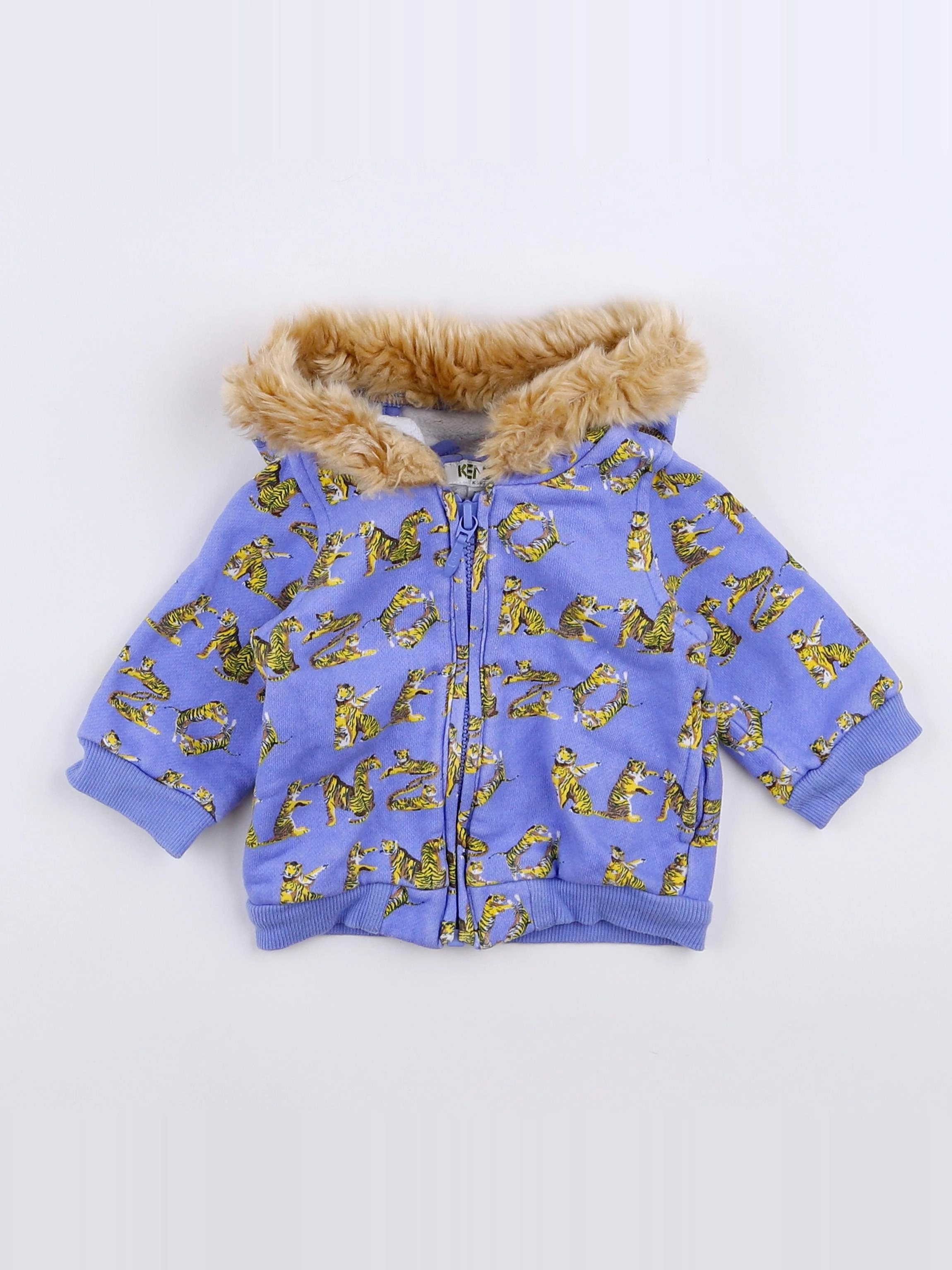 Kenzo - sweat bleu, gris - 3 mois