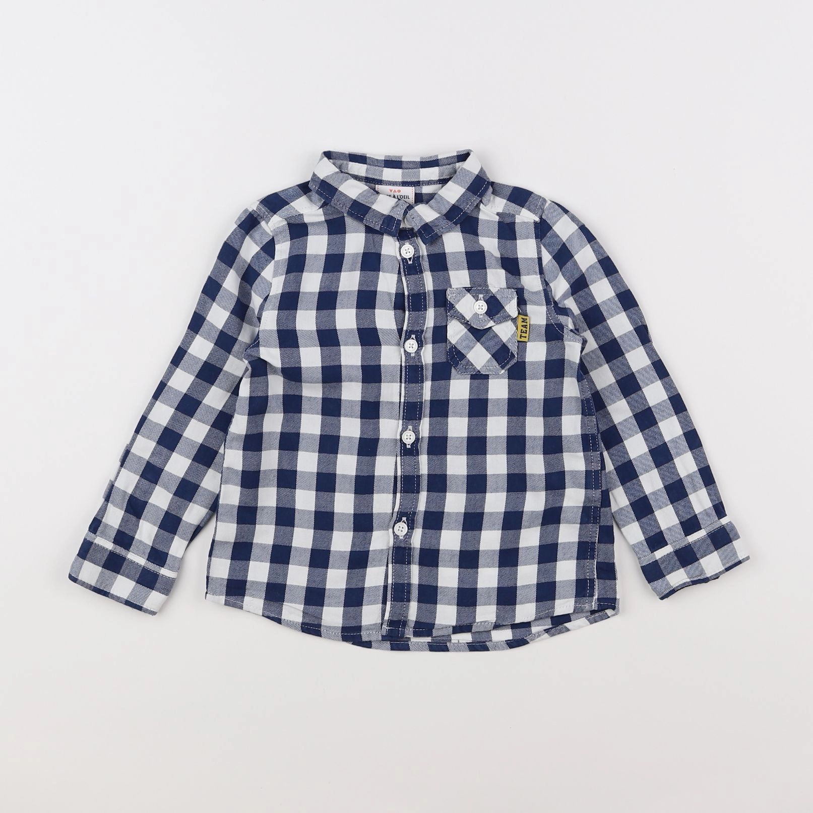 Tape à l'oeil - chemise bleu - 2 ans