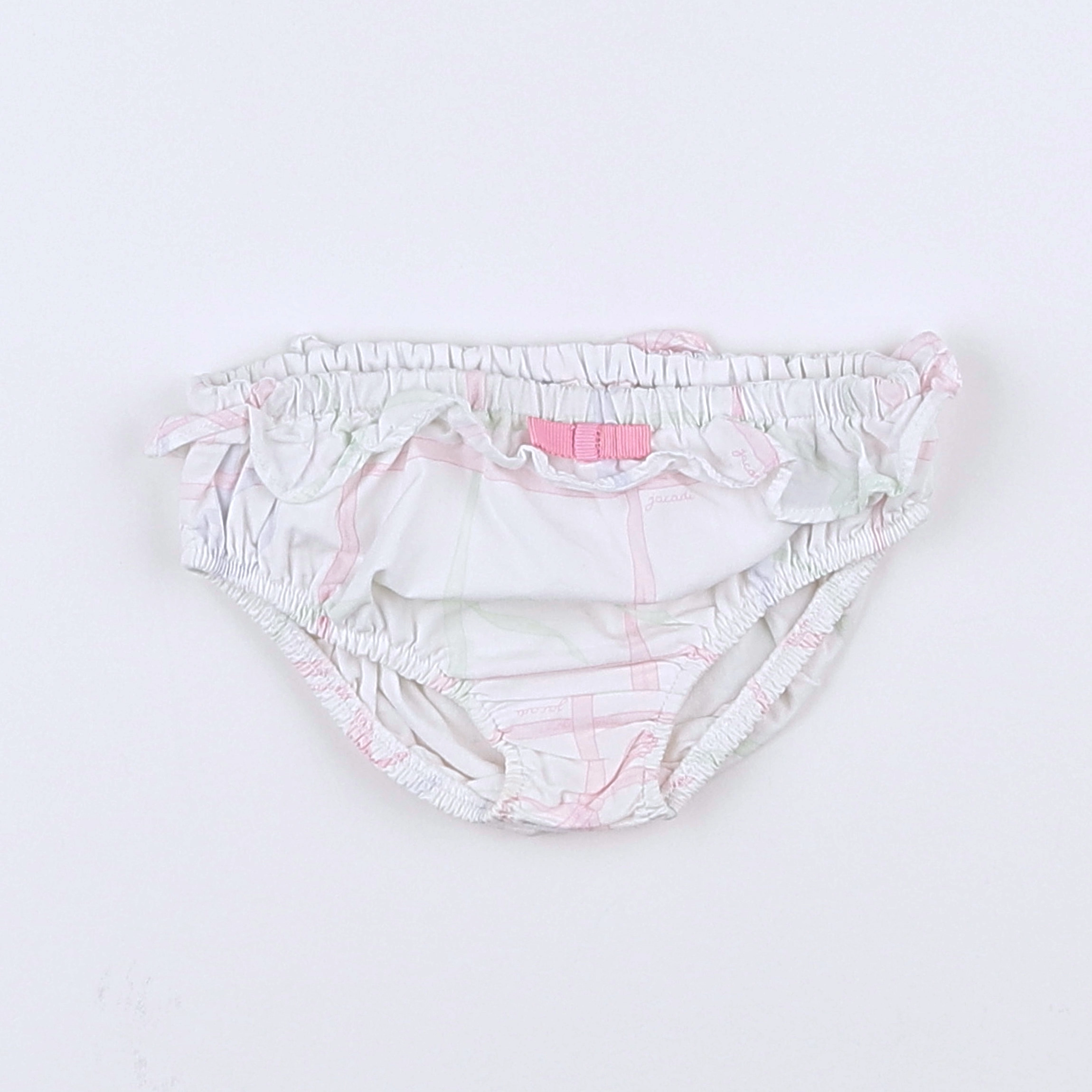Jacadi - bloomer blanc, rose, vert - 18 mois
