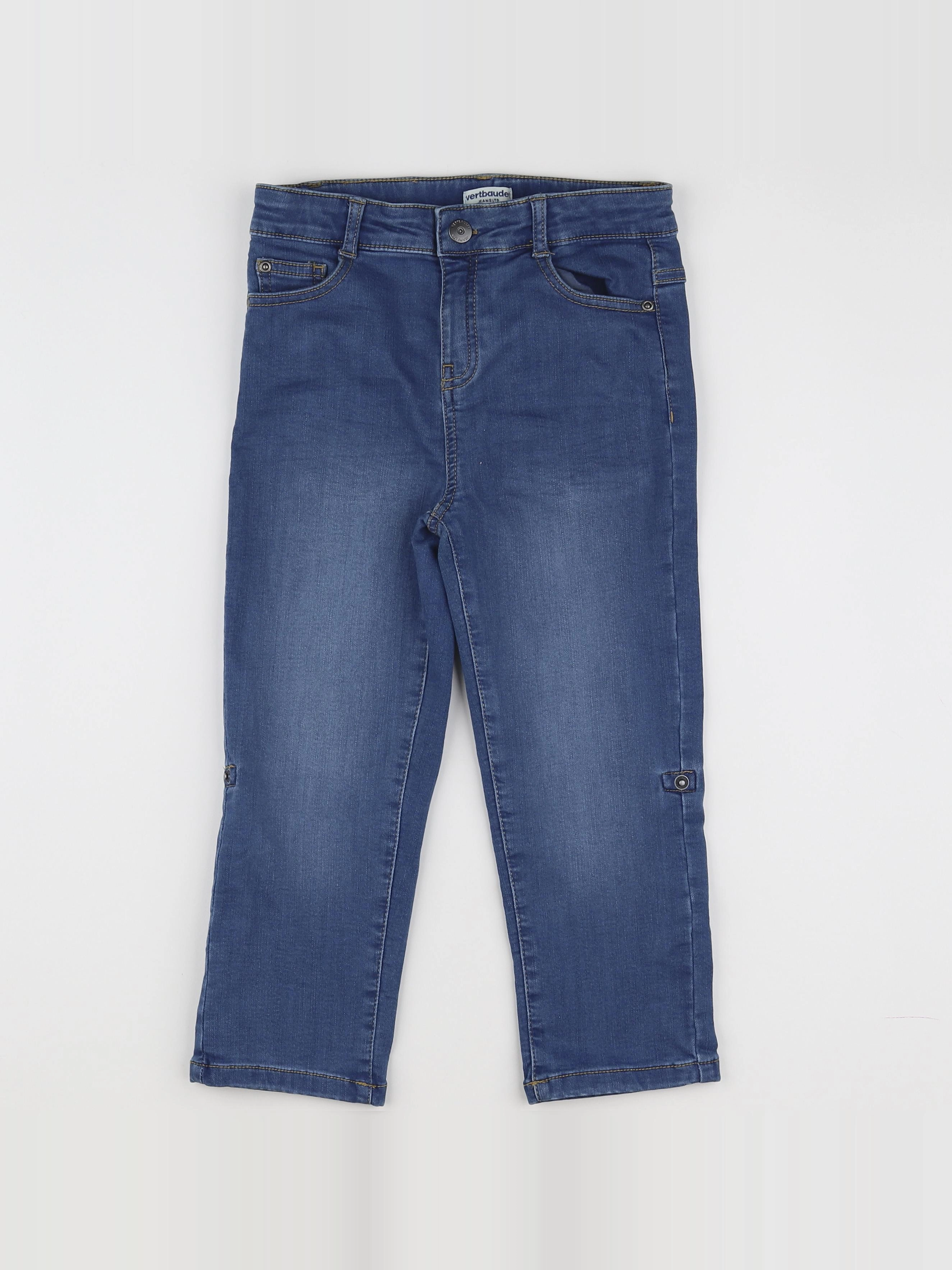 Vertbaudet - pantacourt bleu - 9 ans