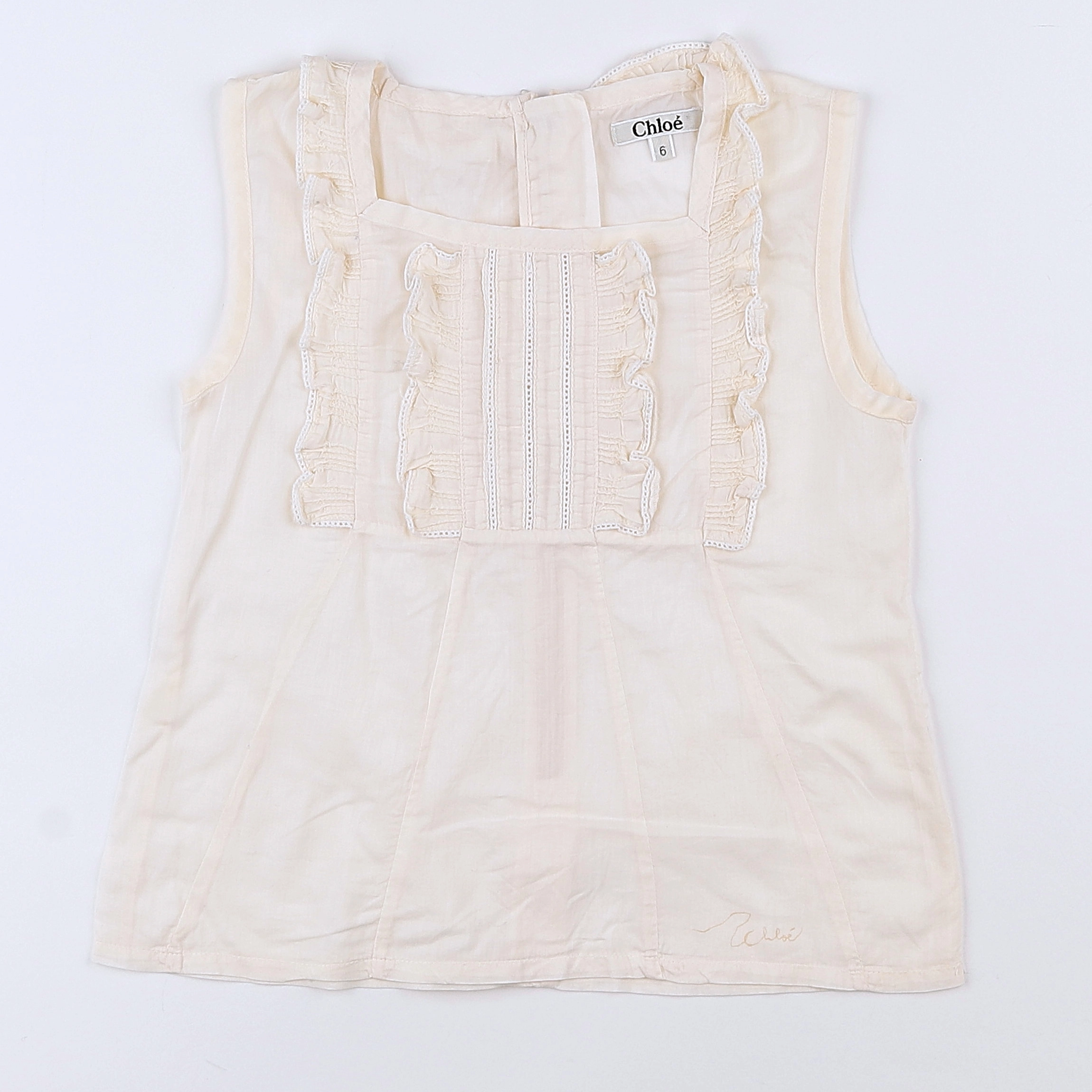 Chloé - blouse beige - 6 ans