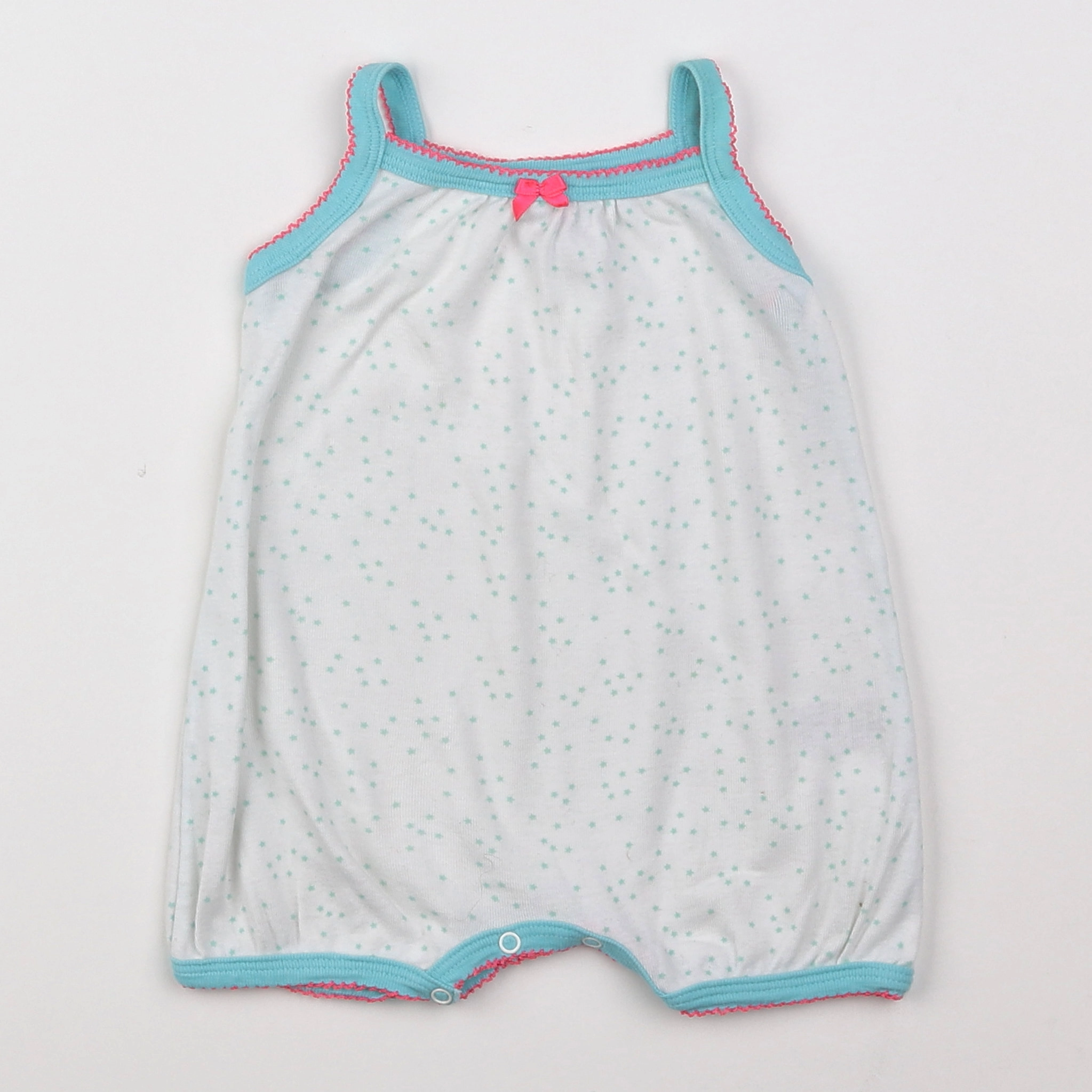 Petit Bateau - pyjama coton blanc - 3 mois