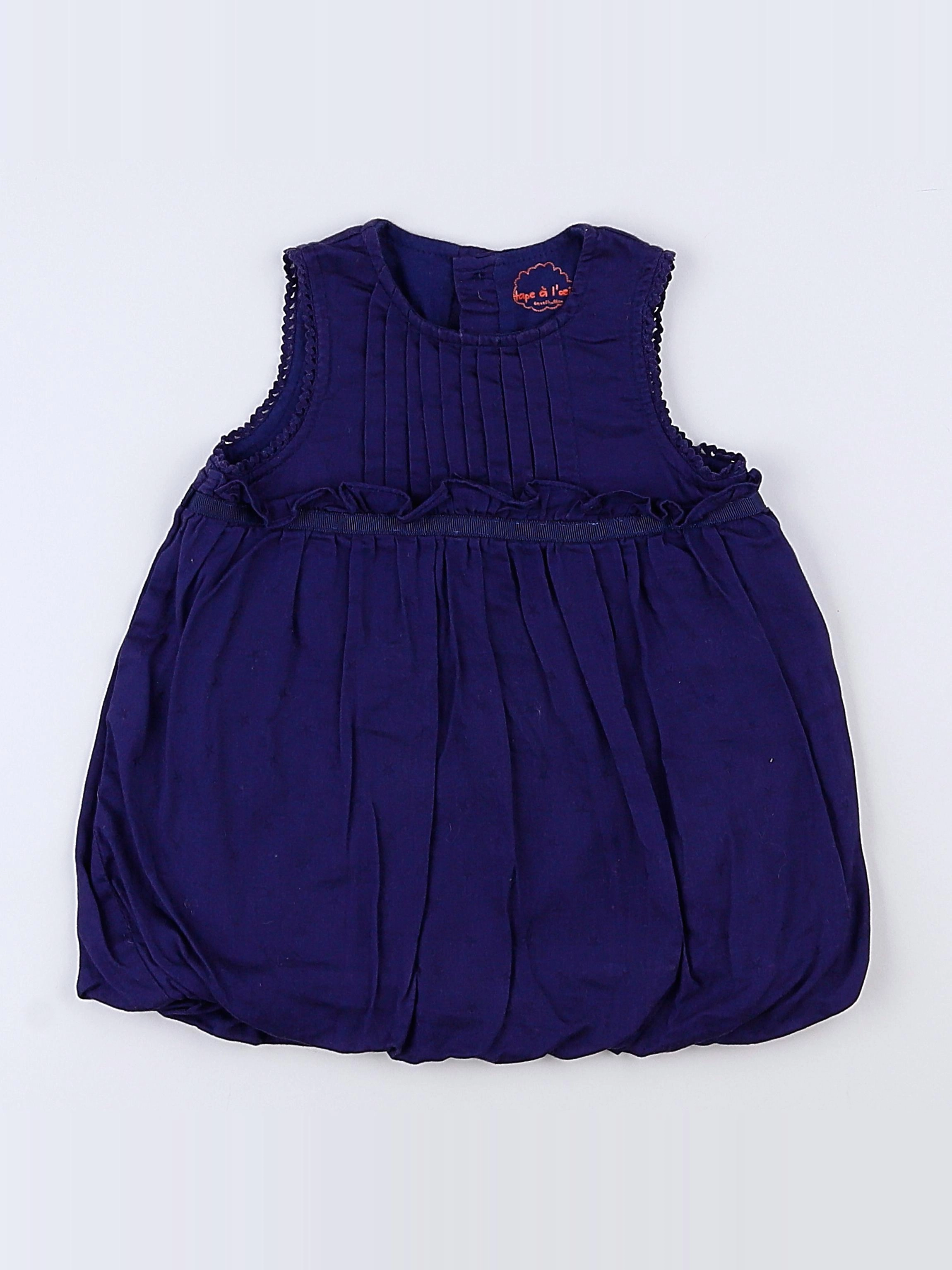 Tape à l'oeil - robe bleu - 6 mois