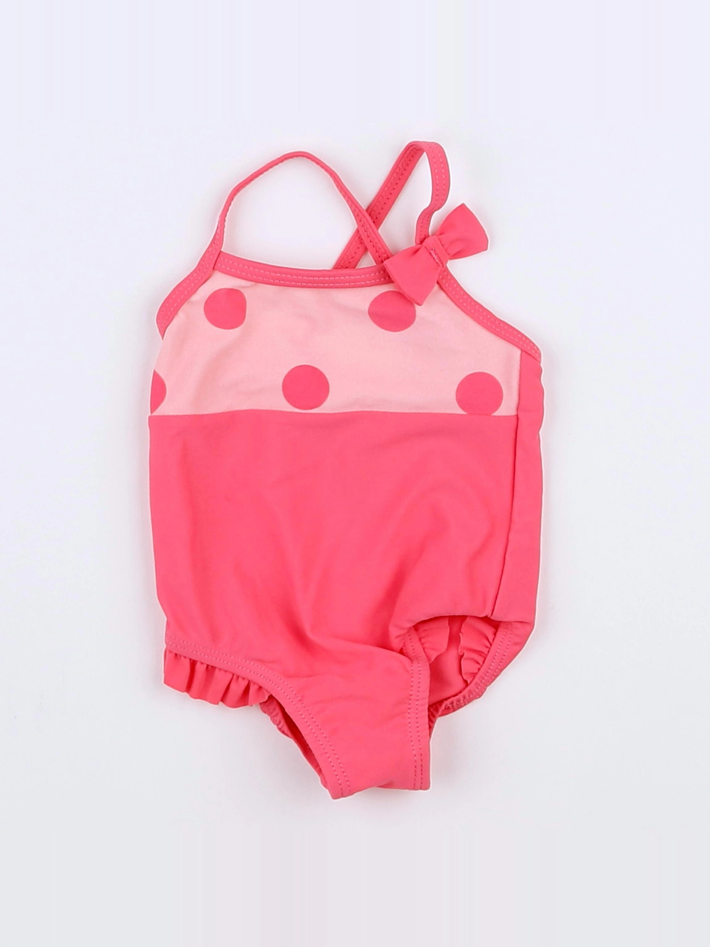 Vertbaudet - maillot de bain rose - 3 mois