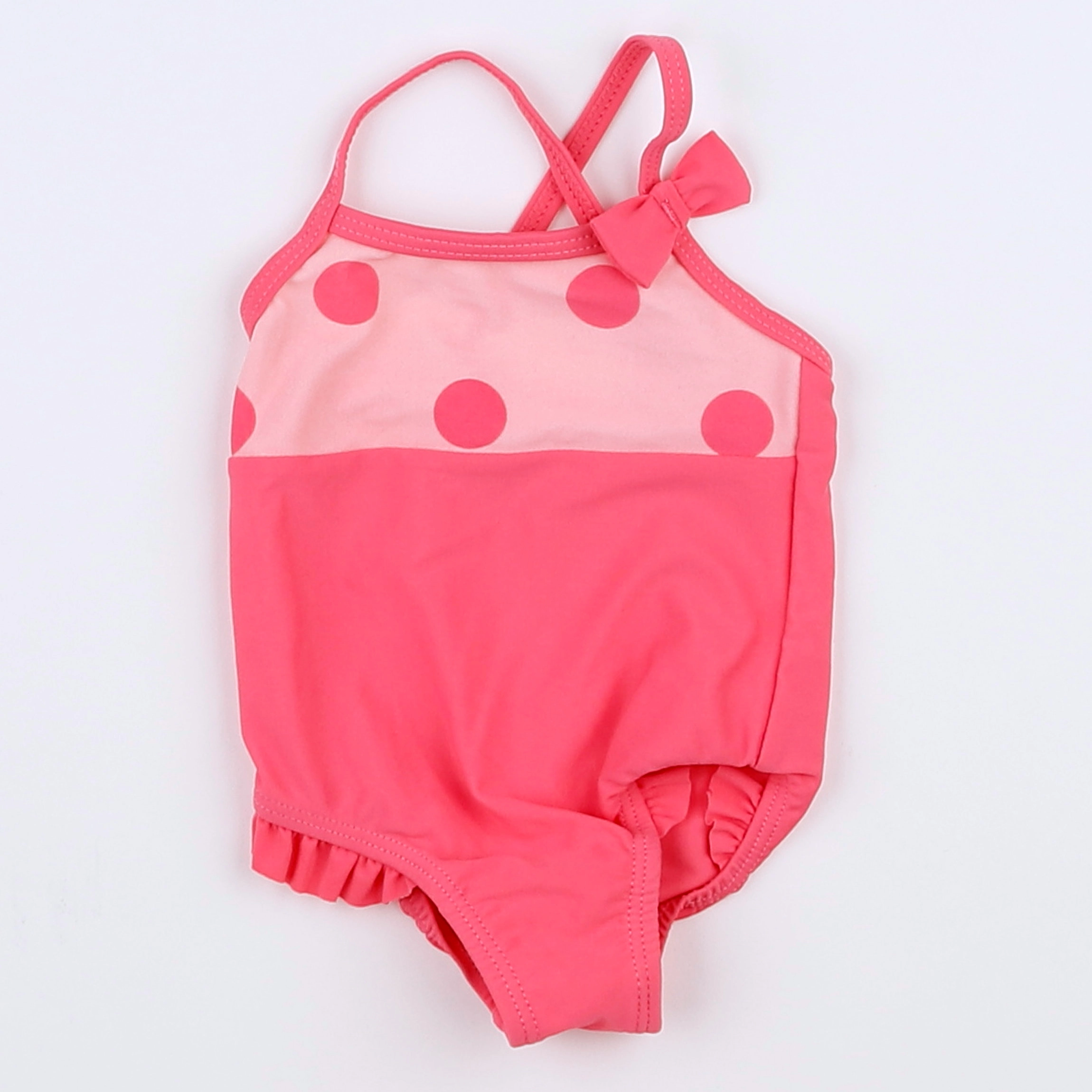 Vertbaudet - maillot de bain rose - 3 mois