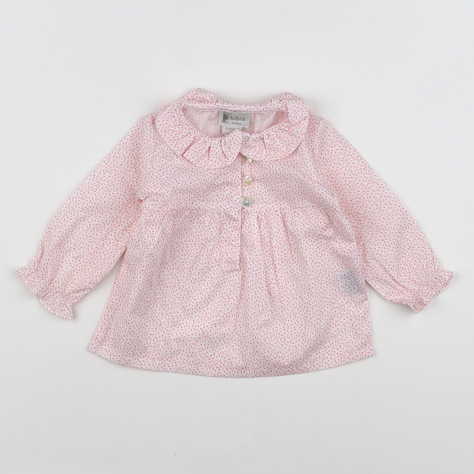 Bobine - blouse rose - 6 mois