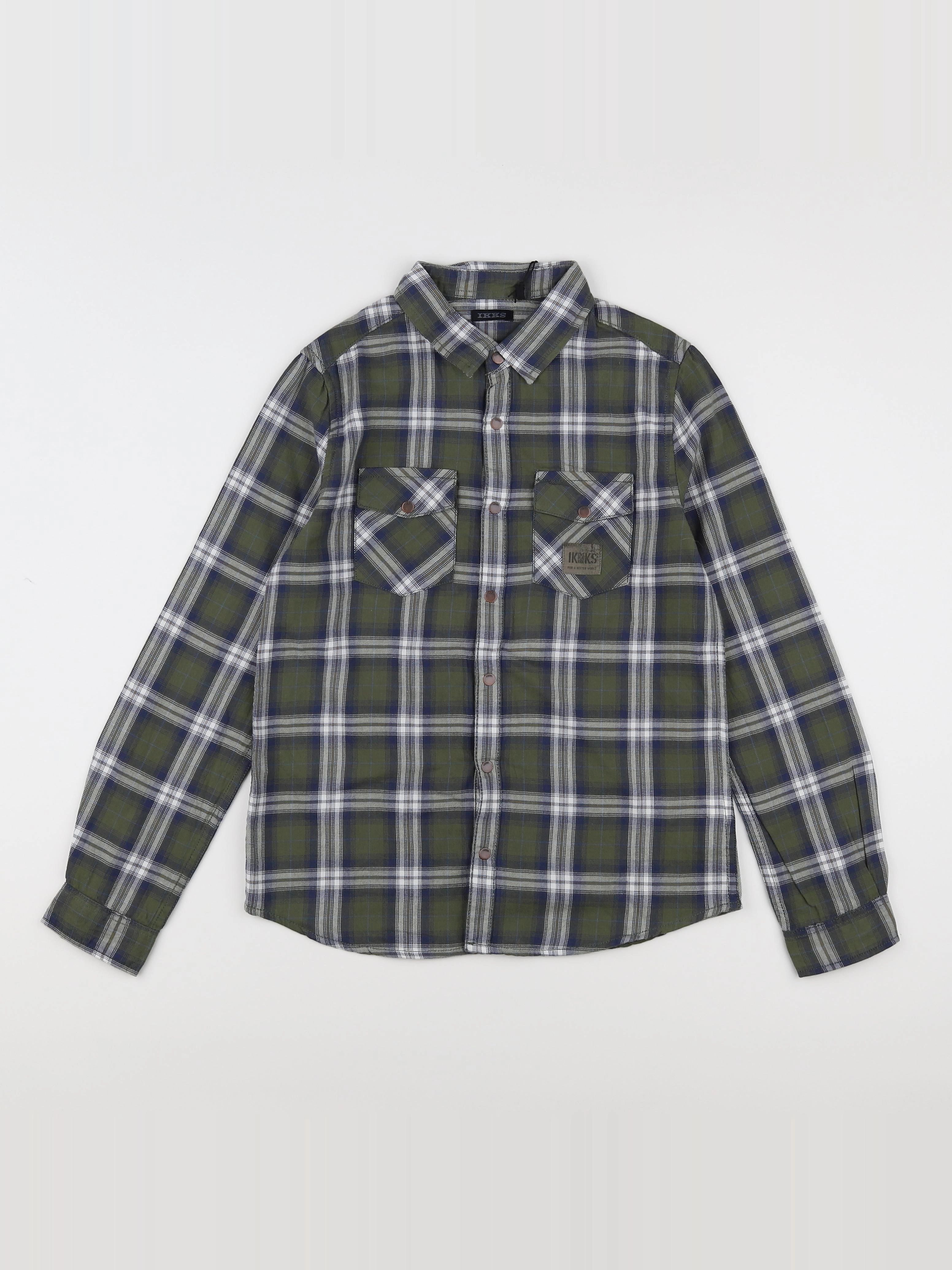 IKKS - chemise vert (état neuf) - 10 ans