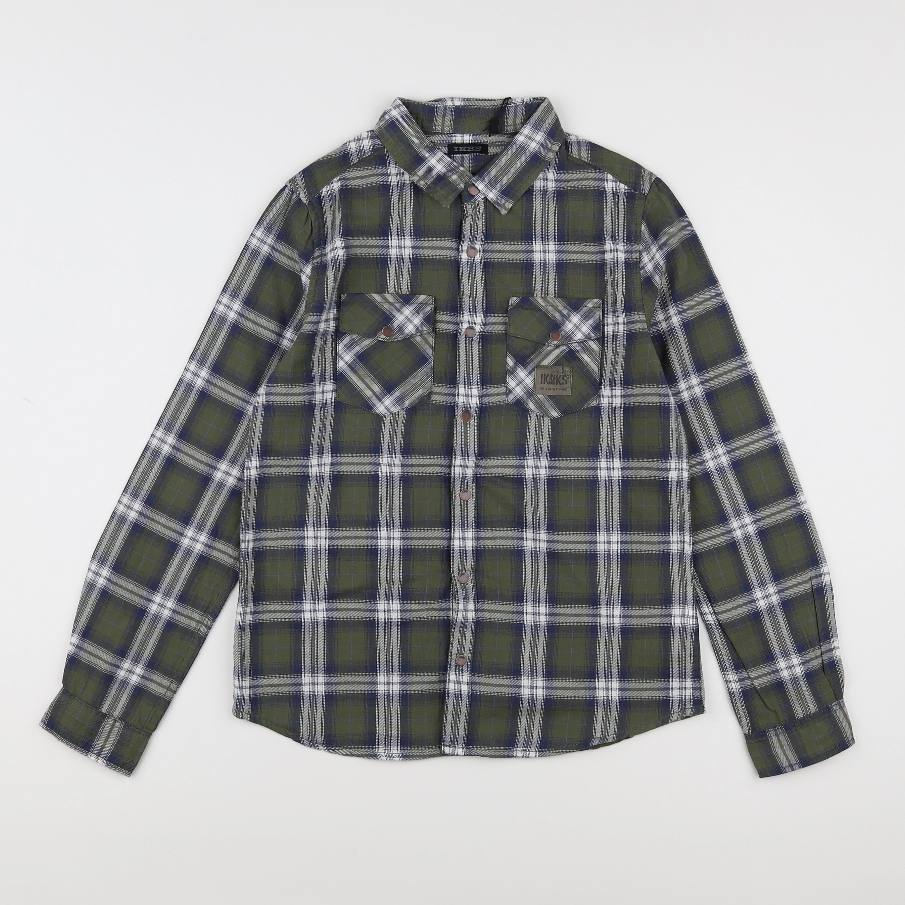 IKKS - chemise vert (état neuf) - 10 ans