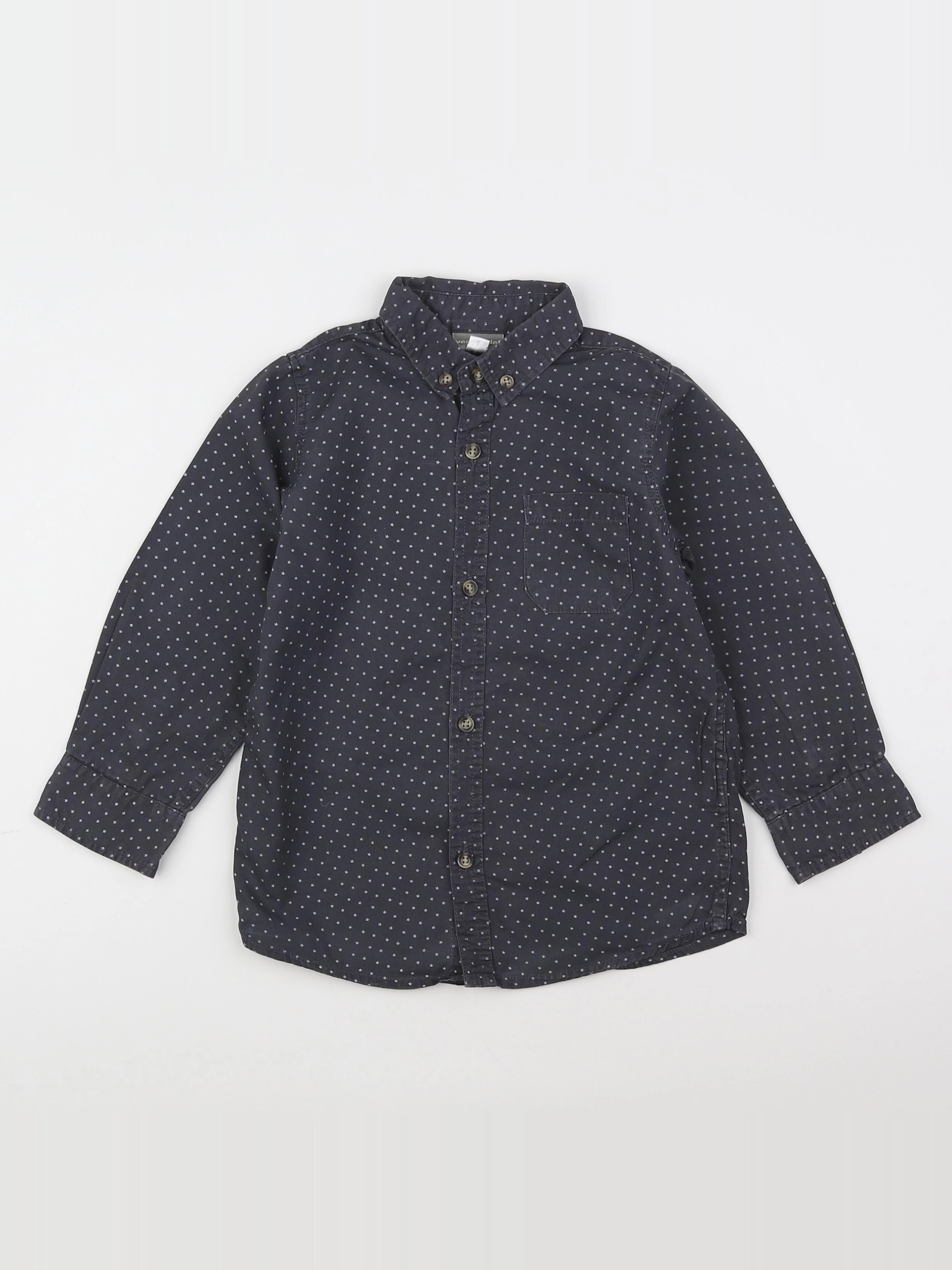Vertbaudet - chemise gris - 4 ans