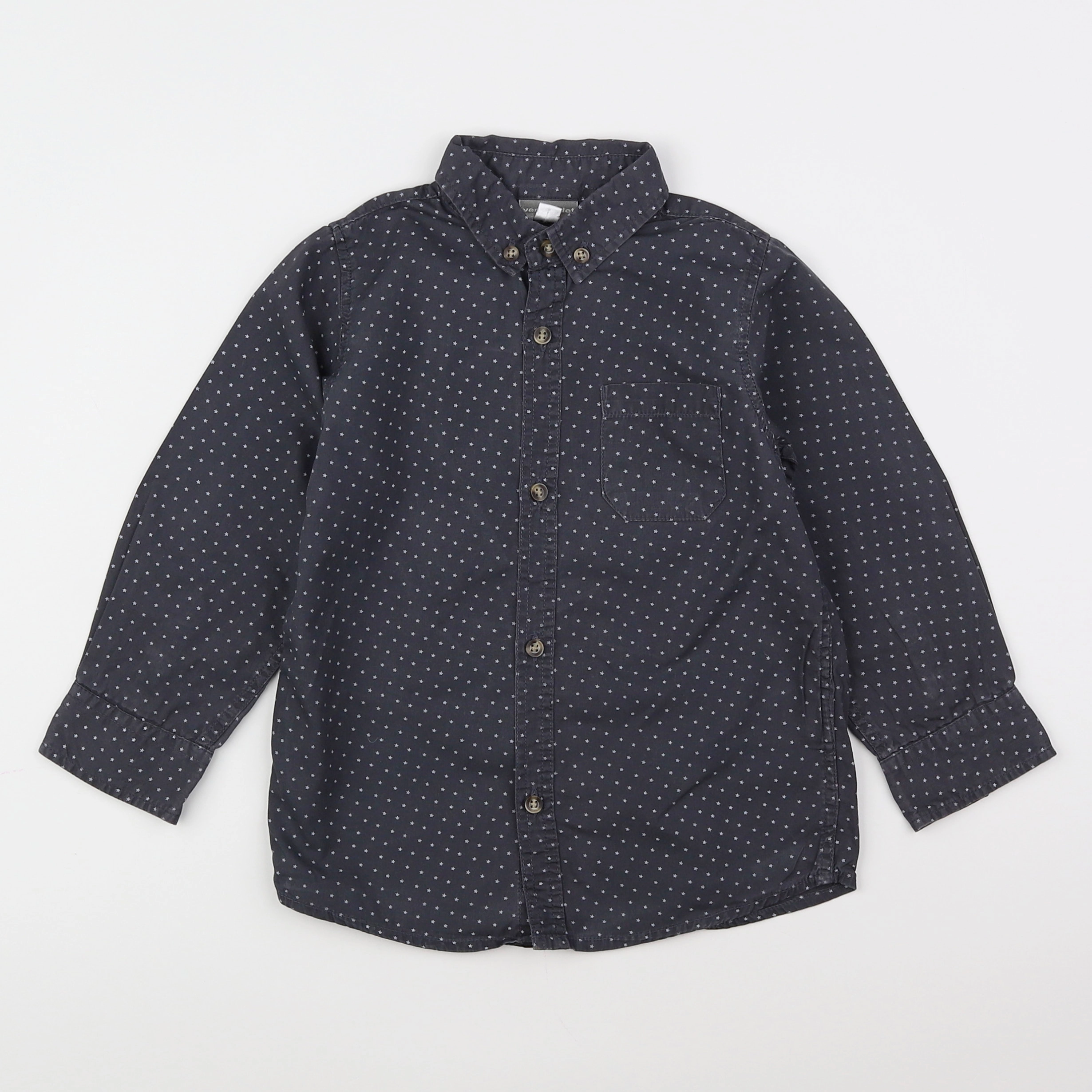 Vertbaudet - chemise gris - 4 ans