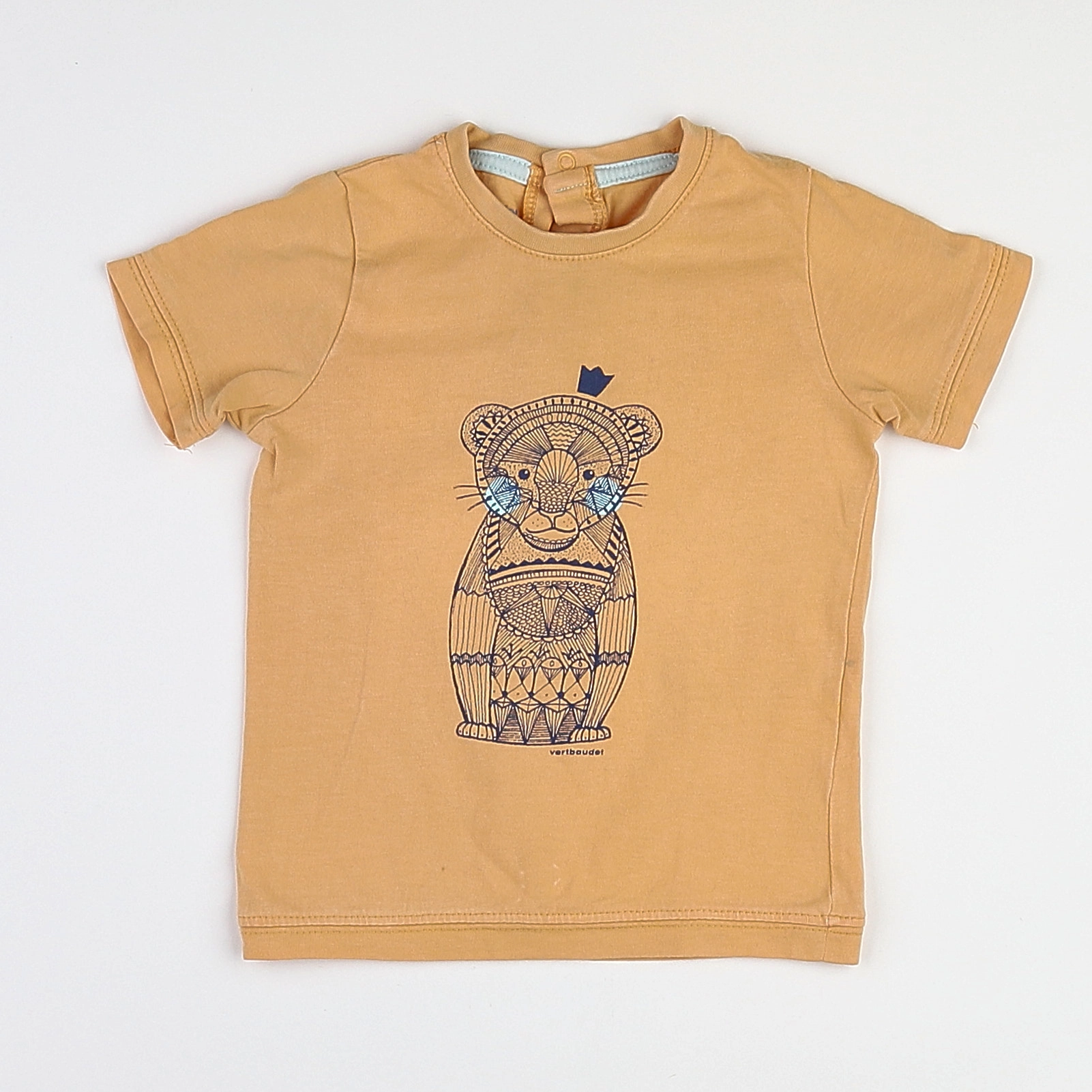 Vertbaudet - tee-shirt orange - 12 mois