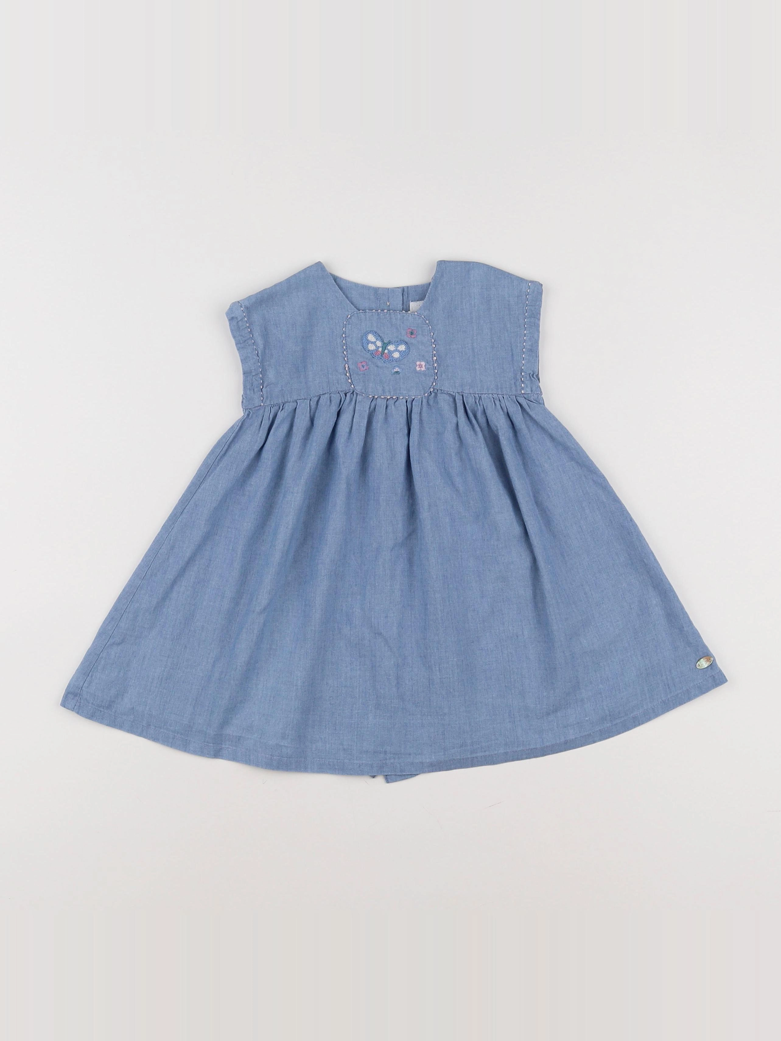 Cadet Rousselle - robe bleu - 18 mois