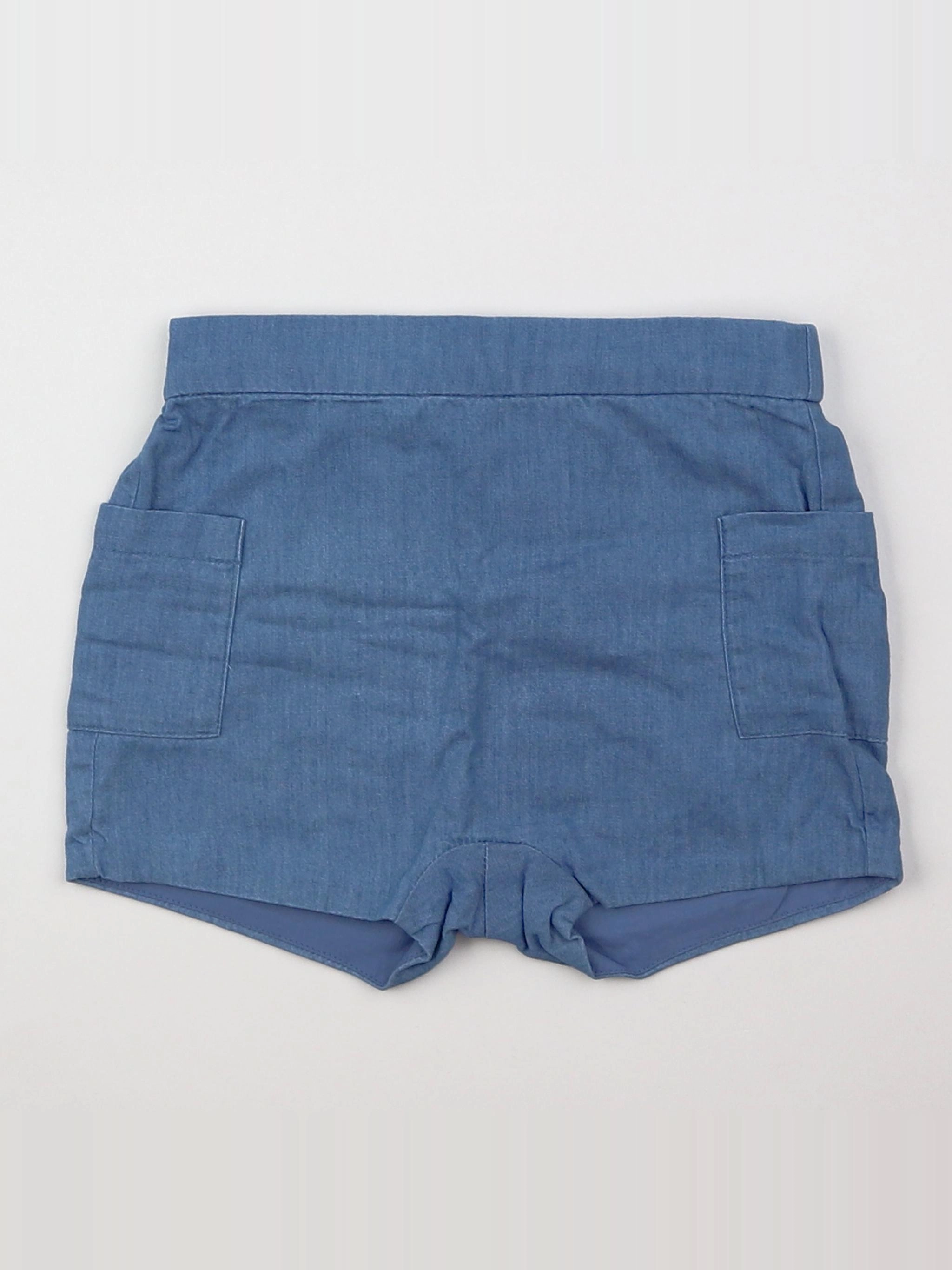 Jacadi - short bleu - 12 mois