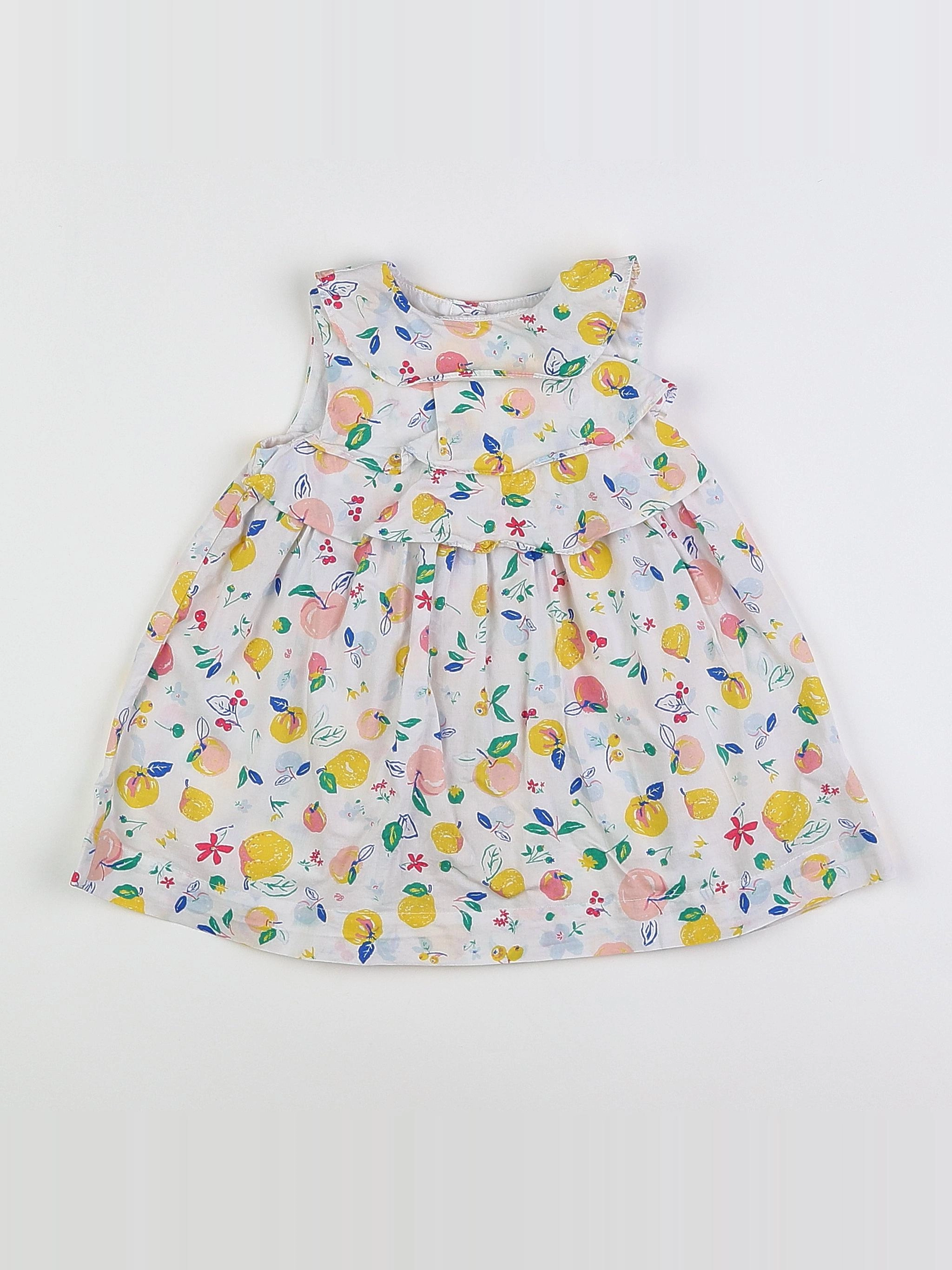 Petit Bateau - robe multicolore - 6 mois