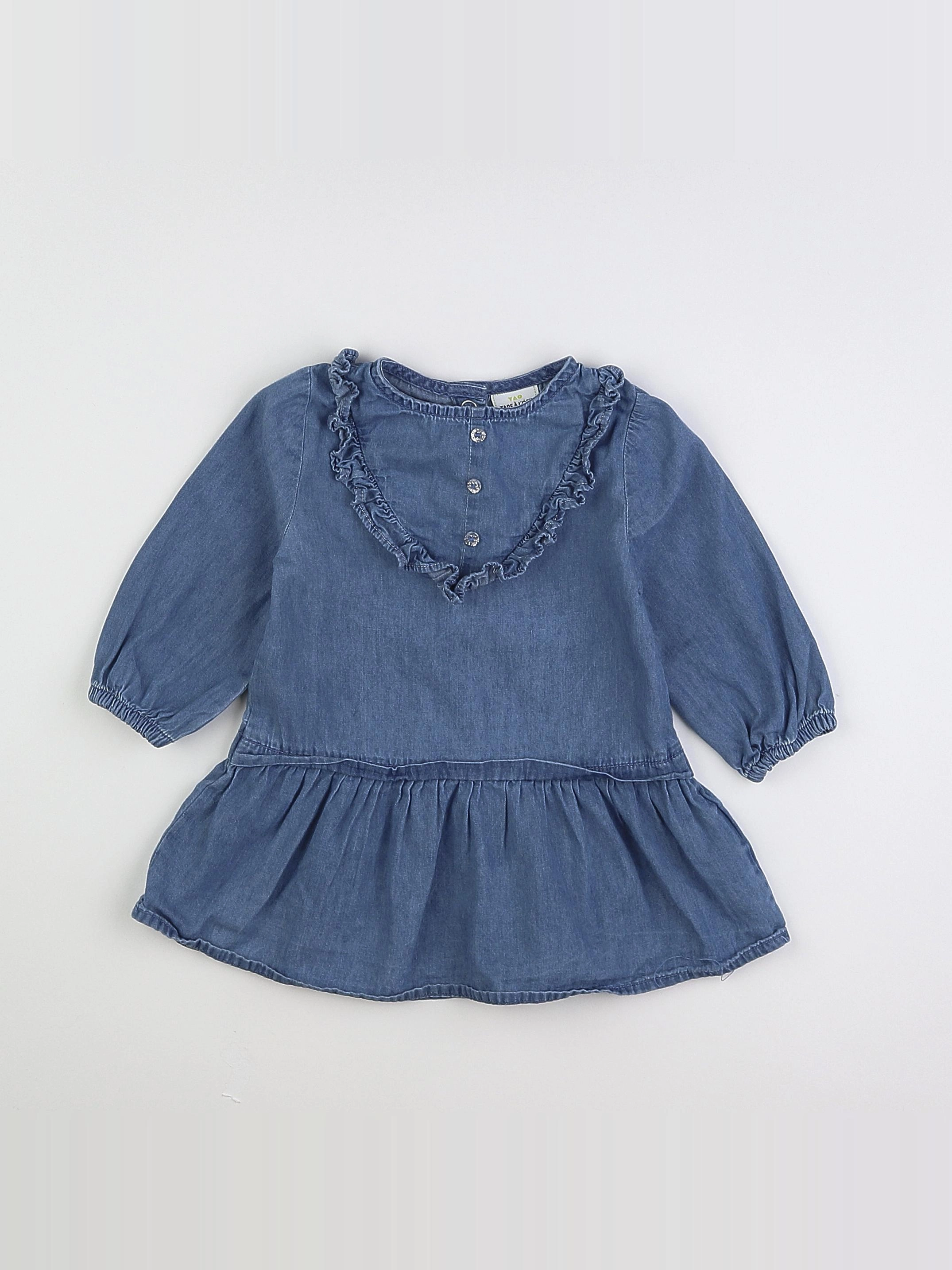 Tape à l'oeil - robe bleu - 12 mois
