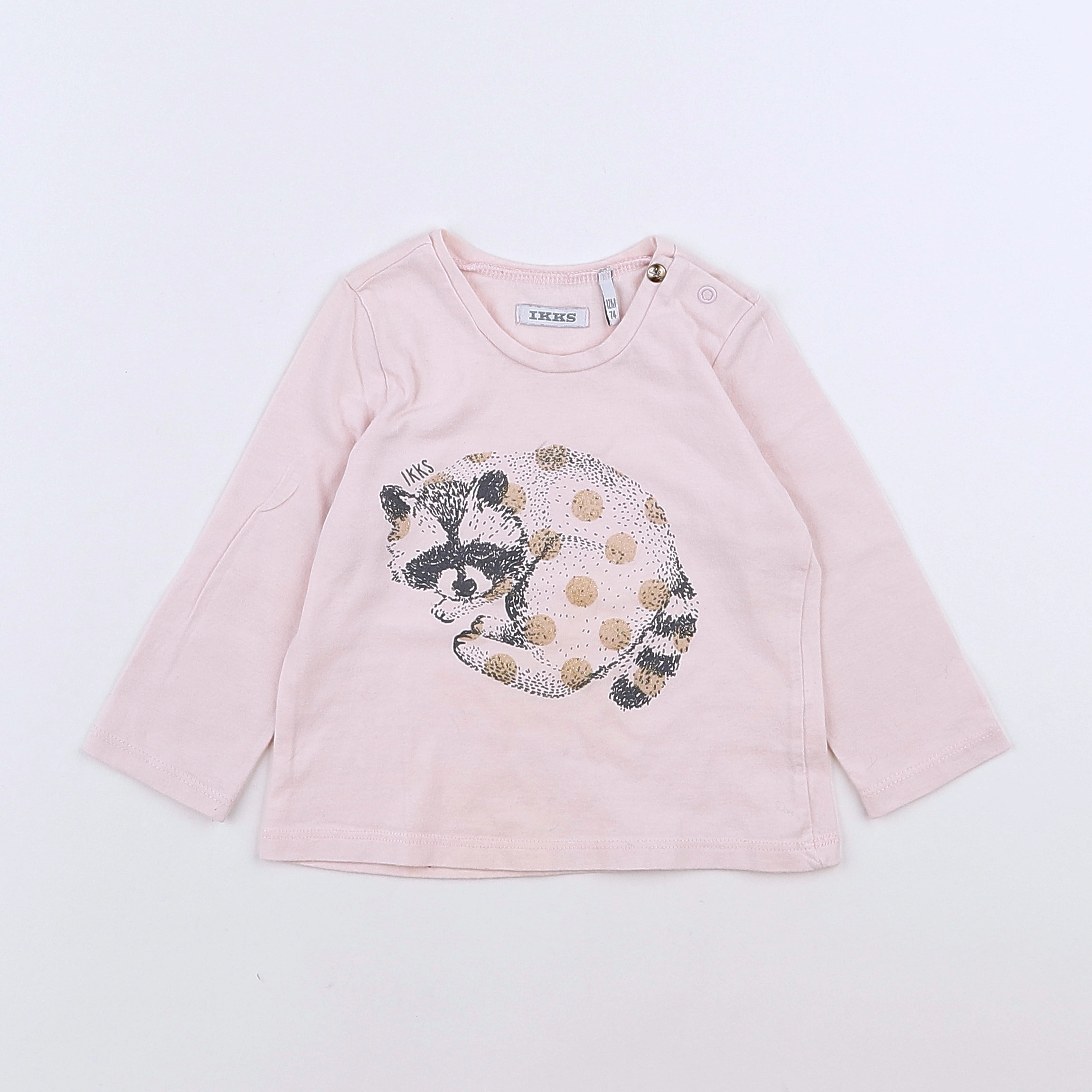 IKKS - tee-shirt rose - 12 mois