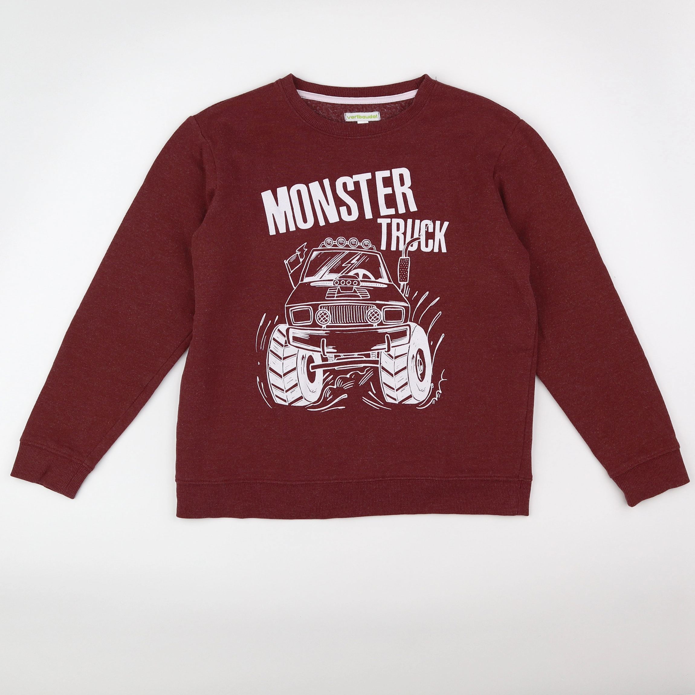 Vertbaudet - sweat rouge - 12 ans