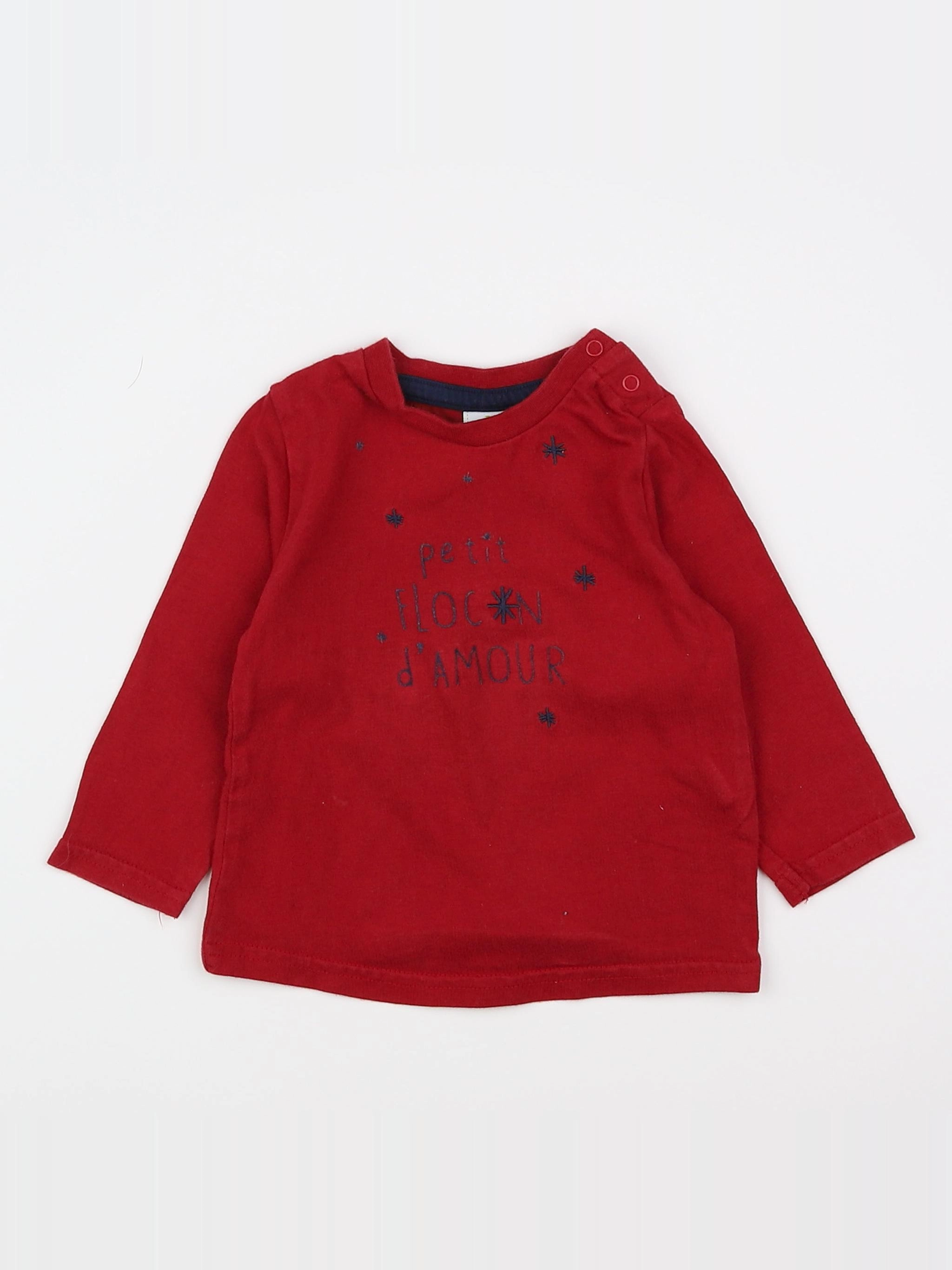 Tape à l'oeil - tee-shirt rouge - 6 mois