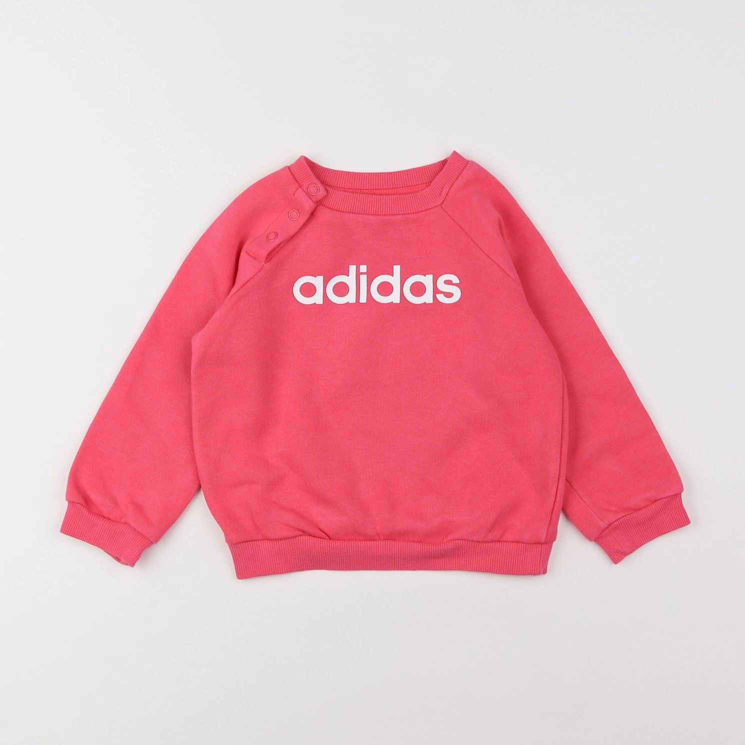 Adidas - sweat rose - 9/12 mois