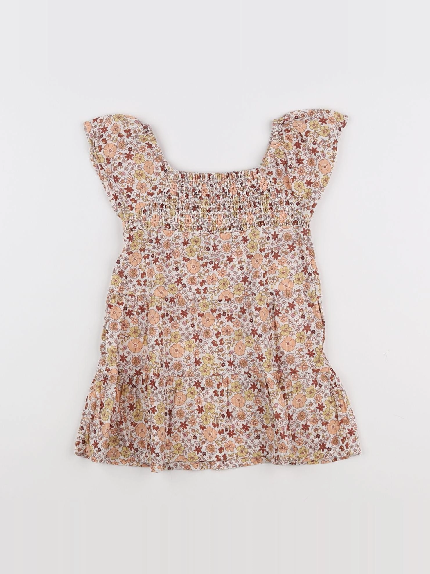 Vertbaudet - blouse blanc, rose - 2 ans