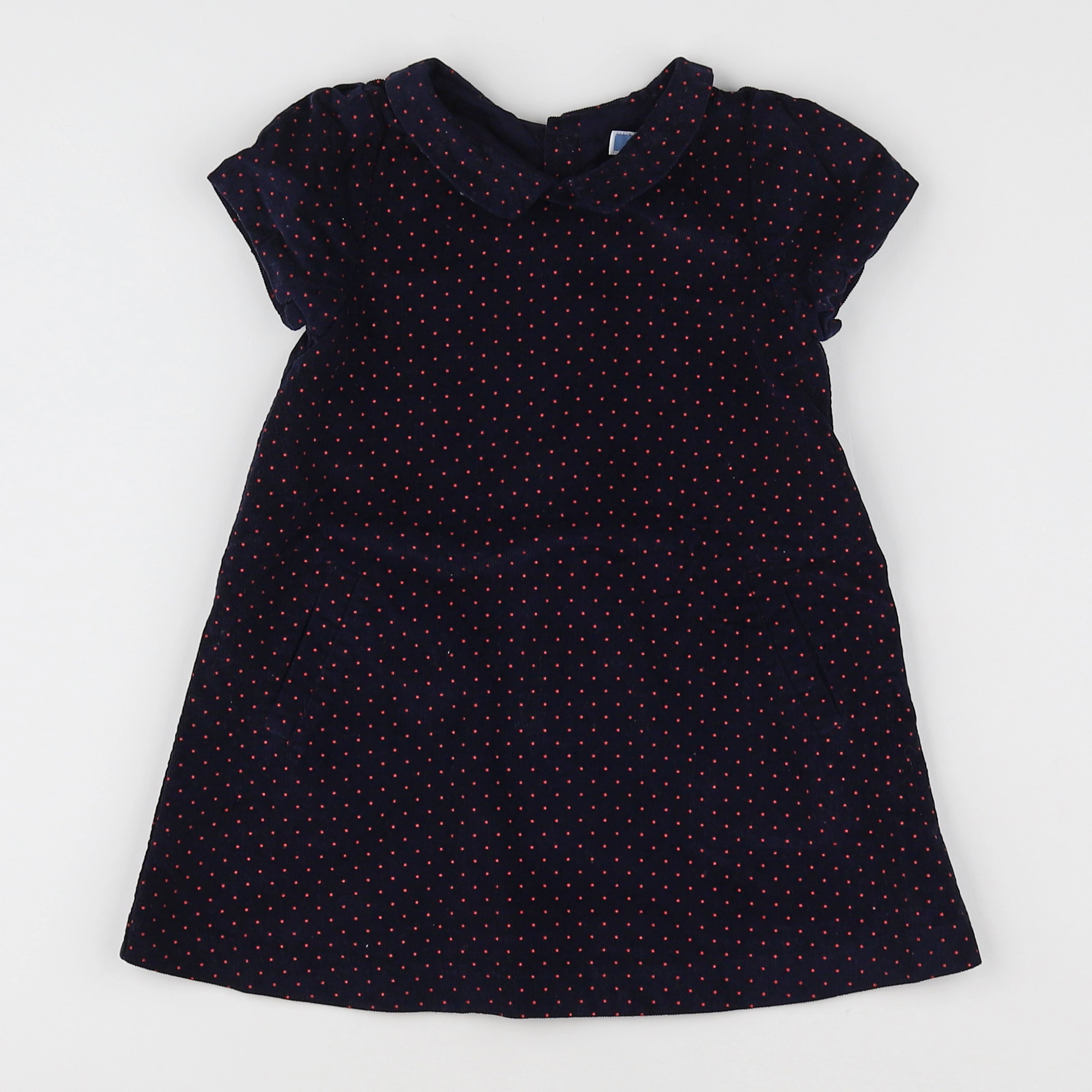 Jacadi - robe bleu, rouge - 2 ans
