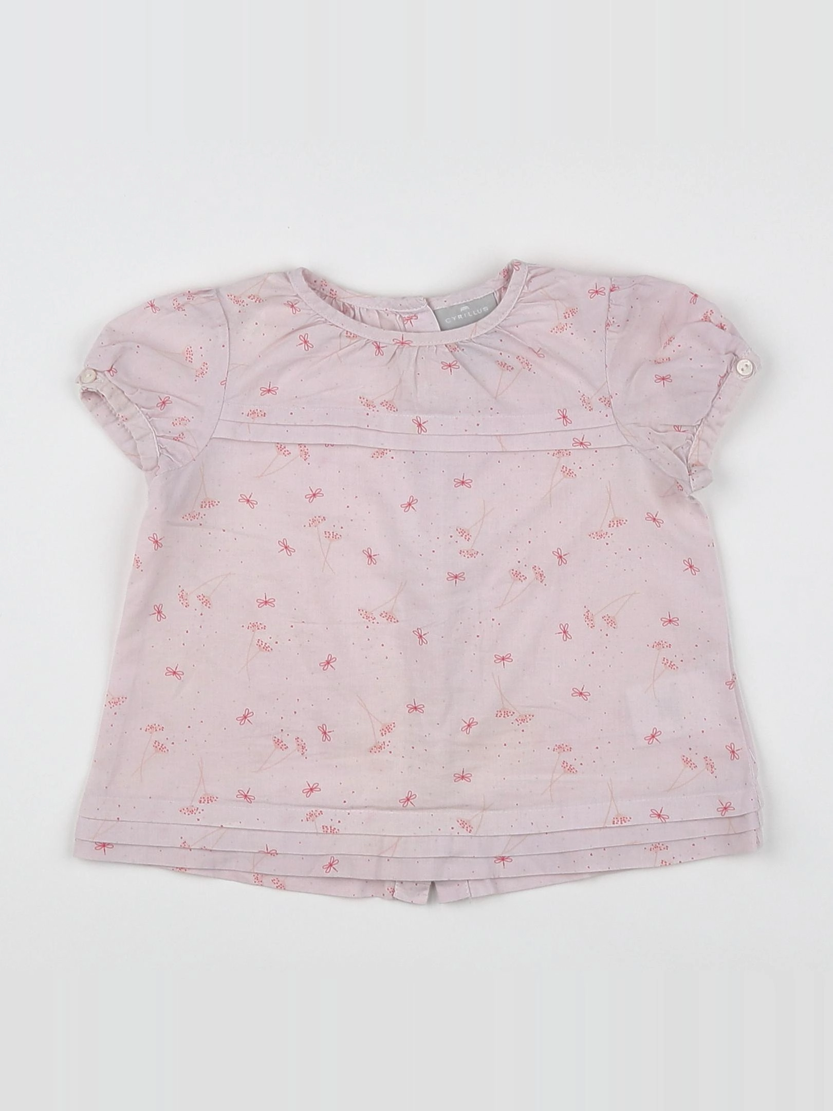 Cyrillus - blouse rose - 12 mois