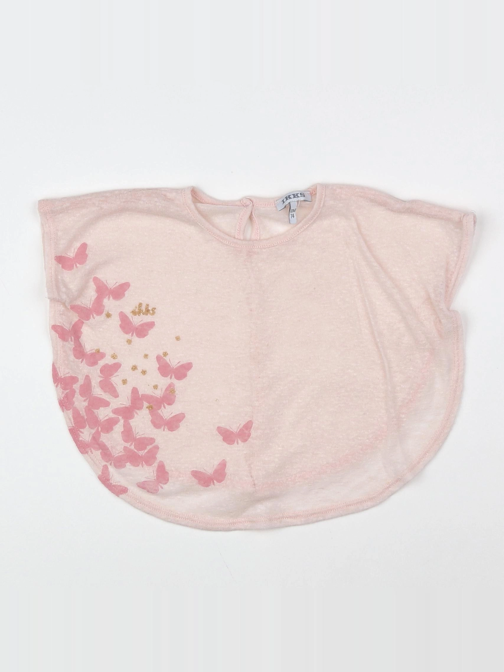 IKKS - tee-shirt rose - 12 mois