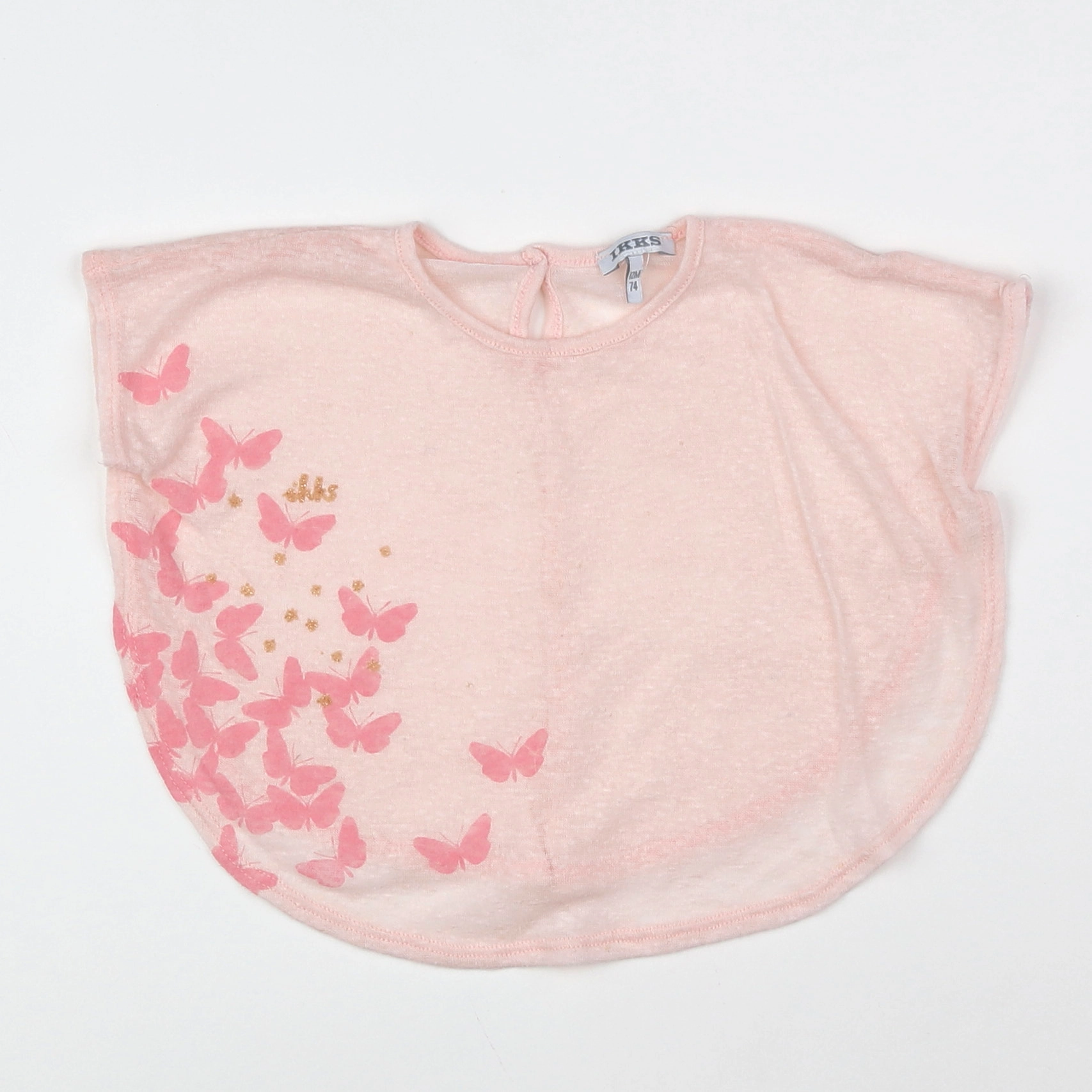IKKS - tee-shirt rose - 12 mois