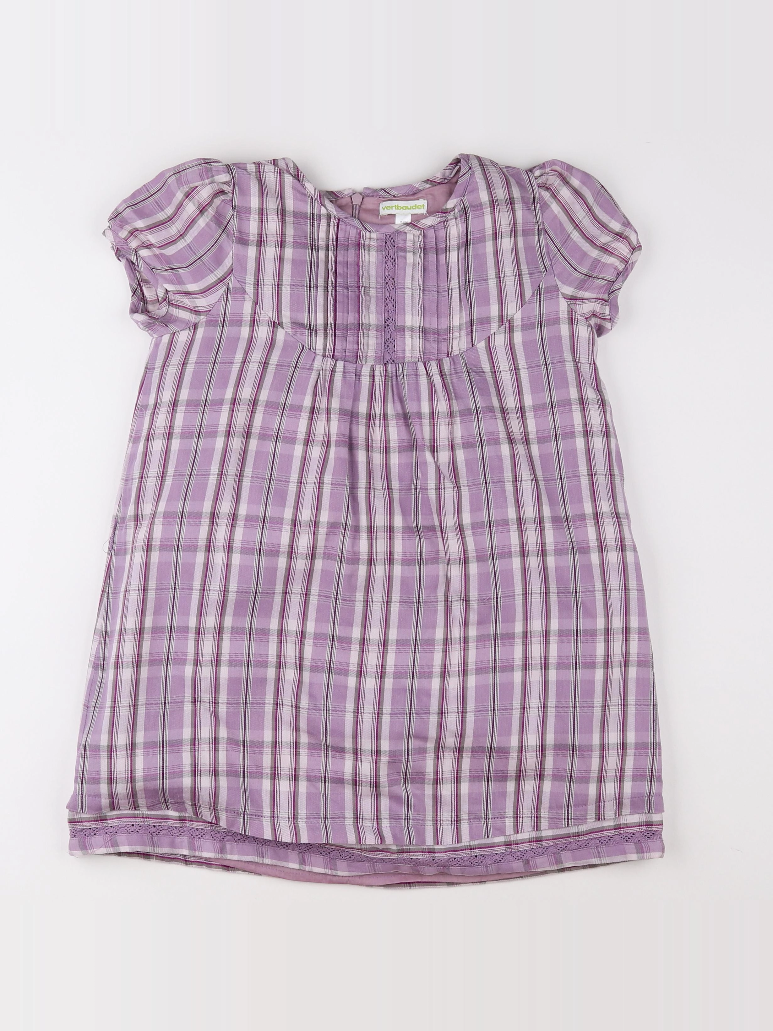 Vertbaudet - robe violet - 6 ans