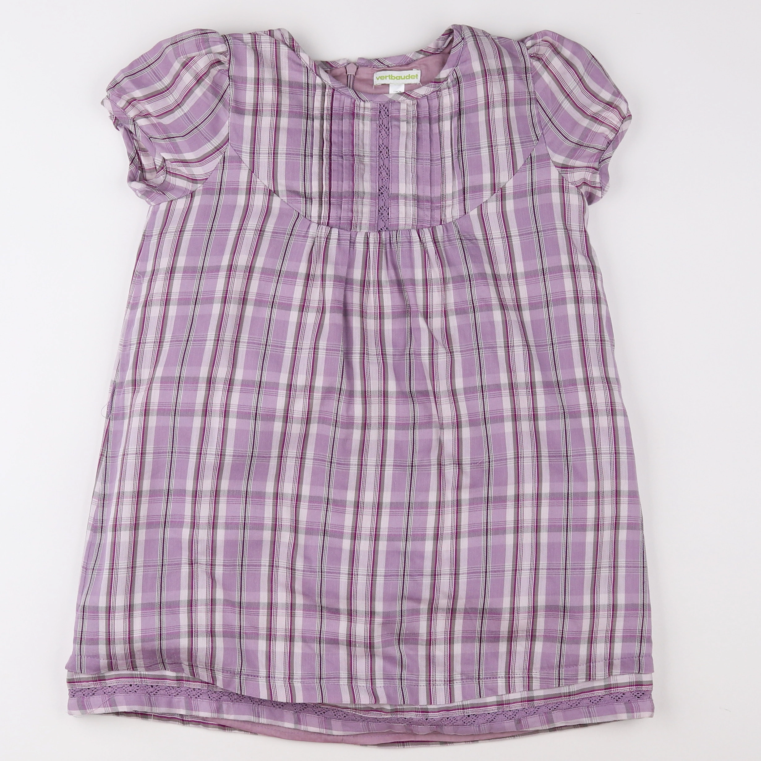 Vertbaudet - robe violet - 6 ans