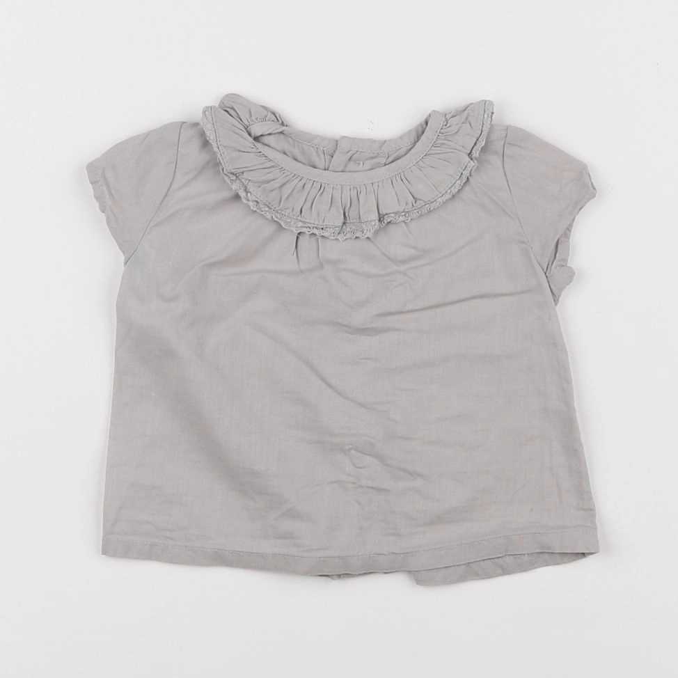 Neck & Neck - blouse taupe - 3/6 mois