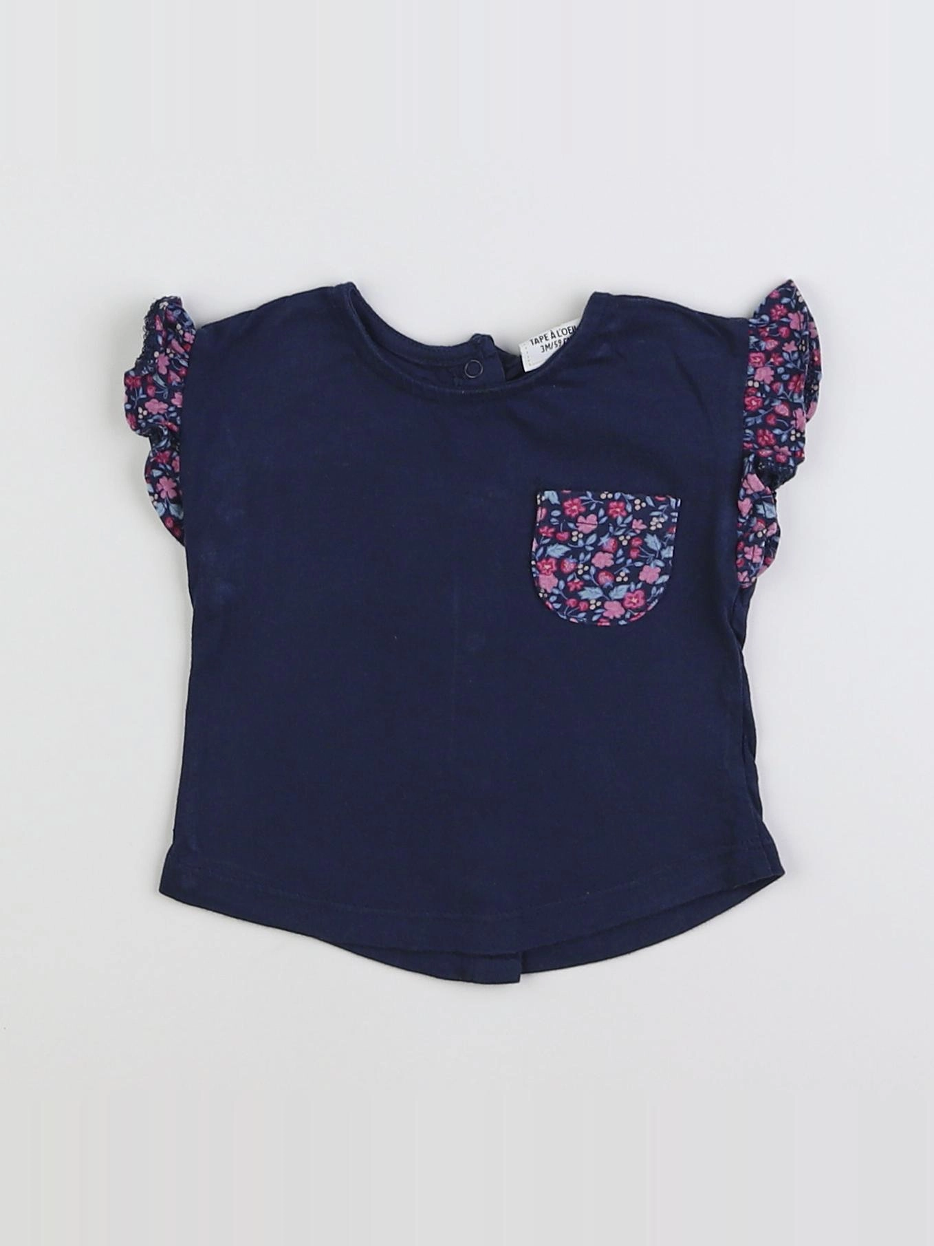 Tape à l'oeil - tee-shirt bleu - 3 mois