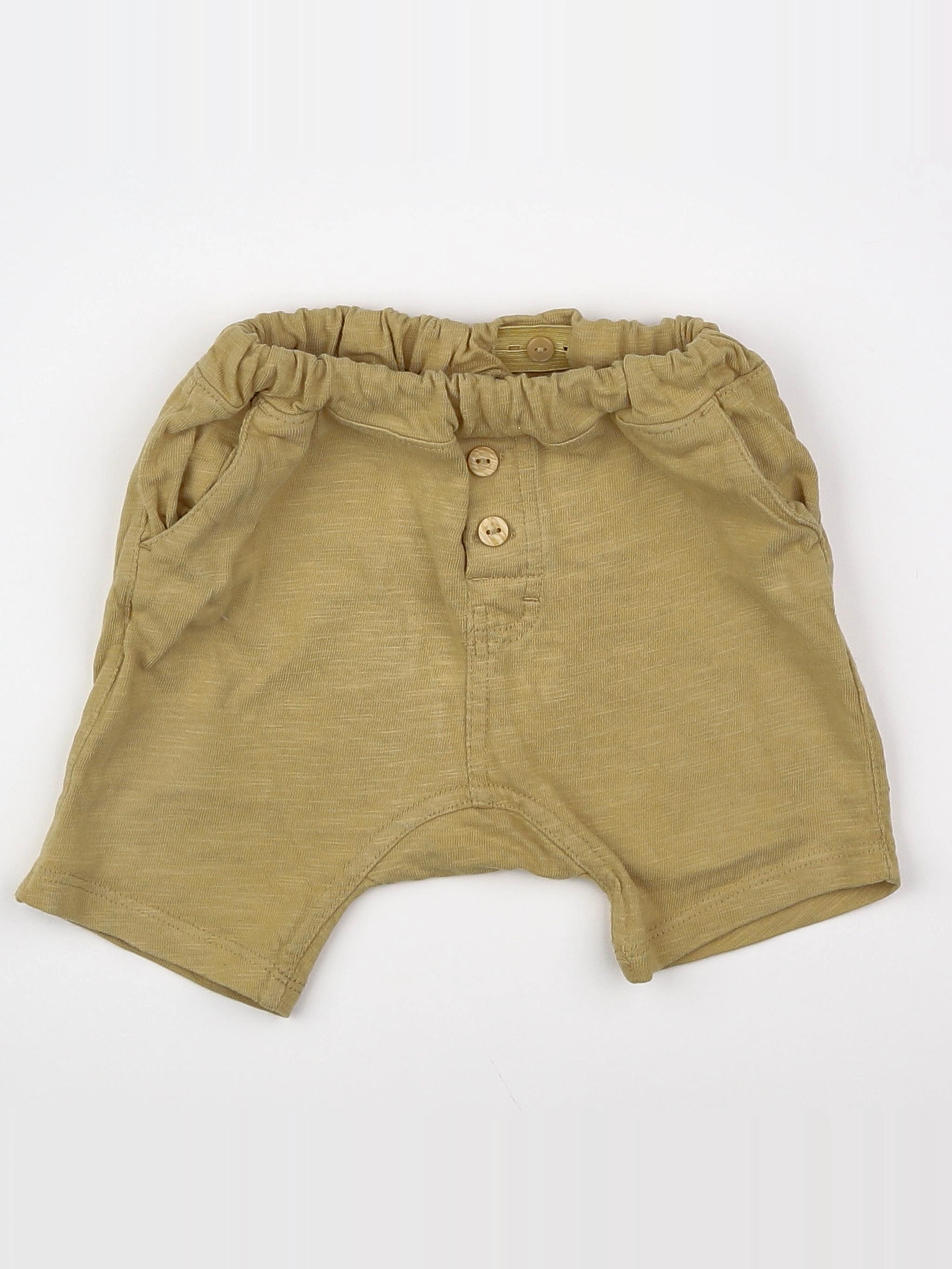 H&M - short beige - 9 mois