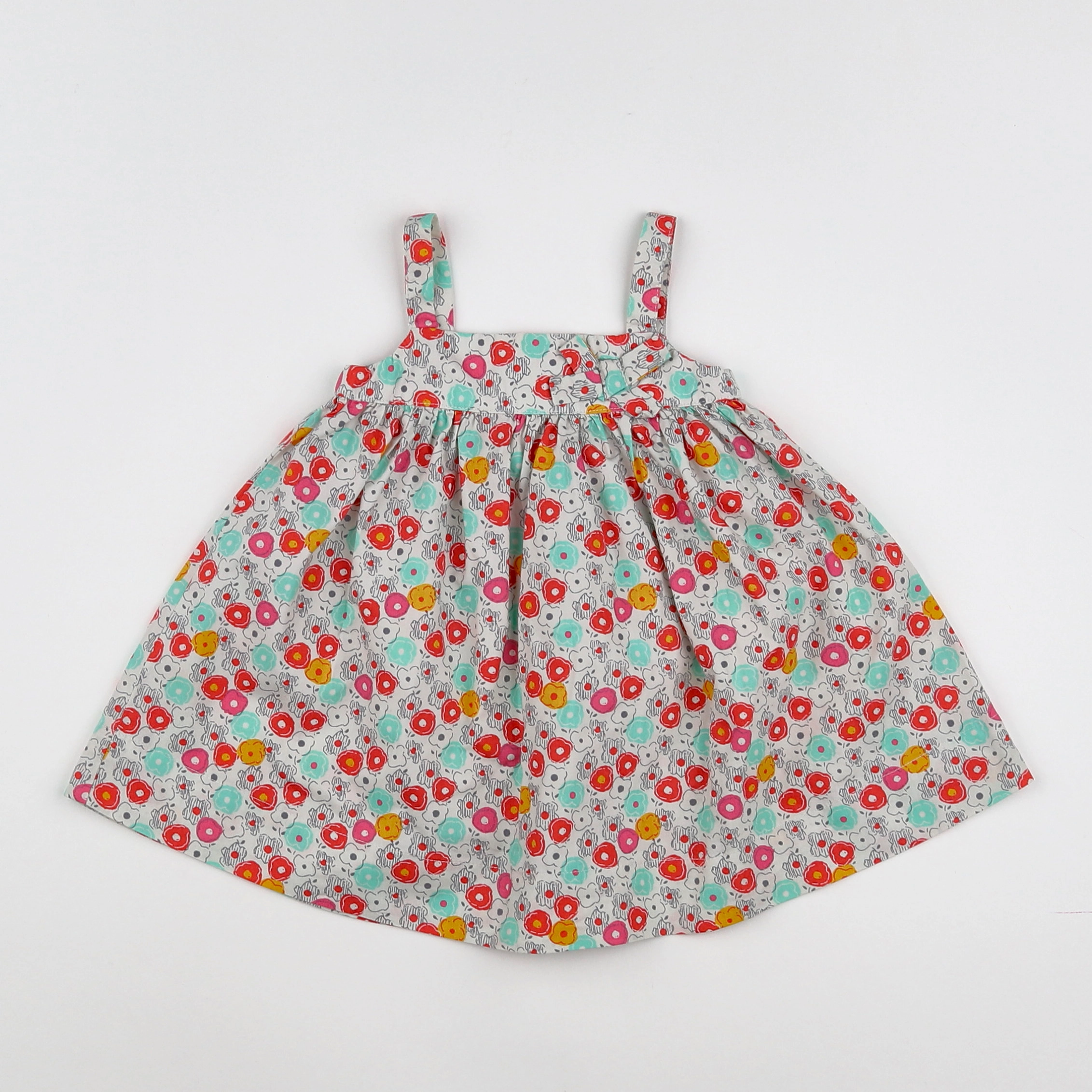 Petit Bateau - robe multicolore - 6 mois