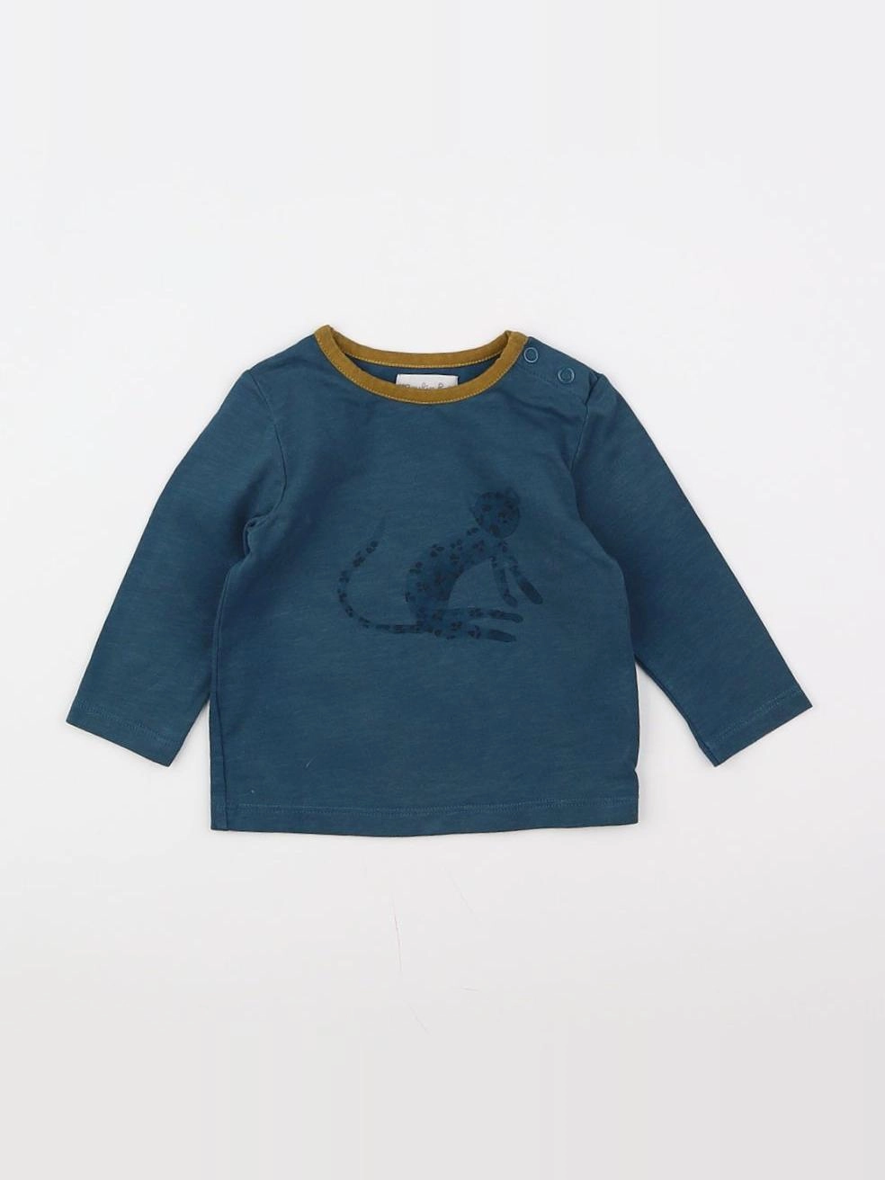 Moulin Roty - tee-shirt bleu - 6 mois