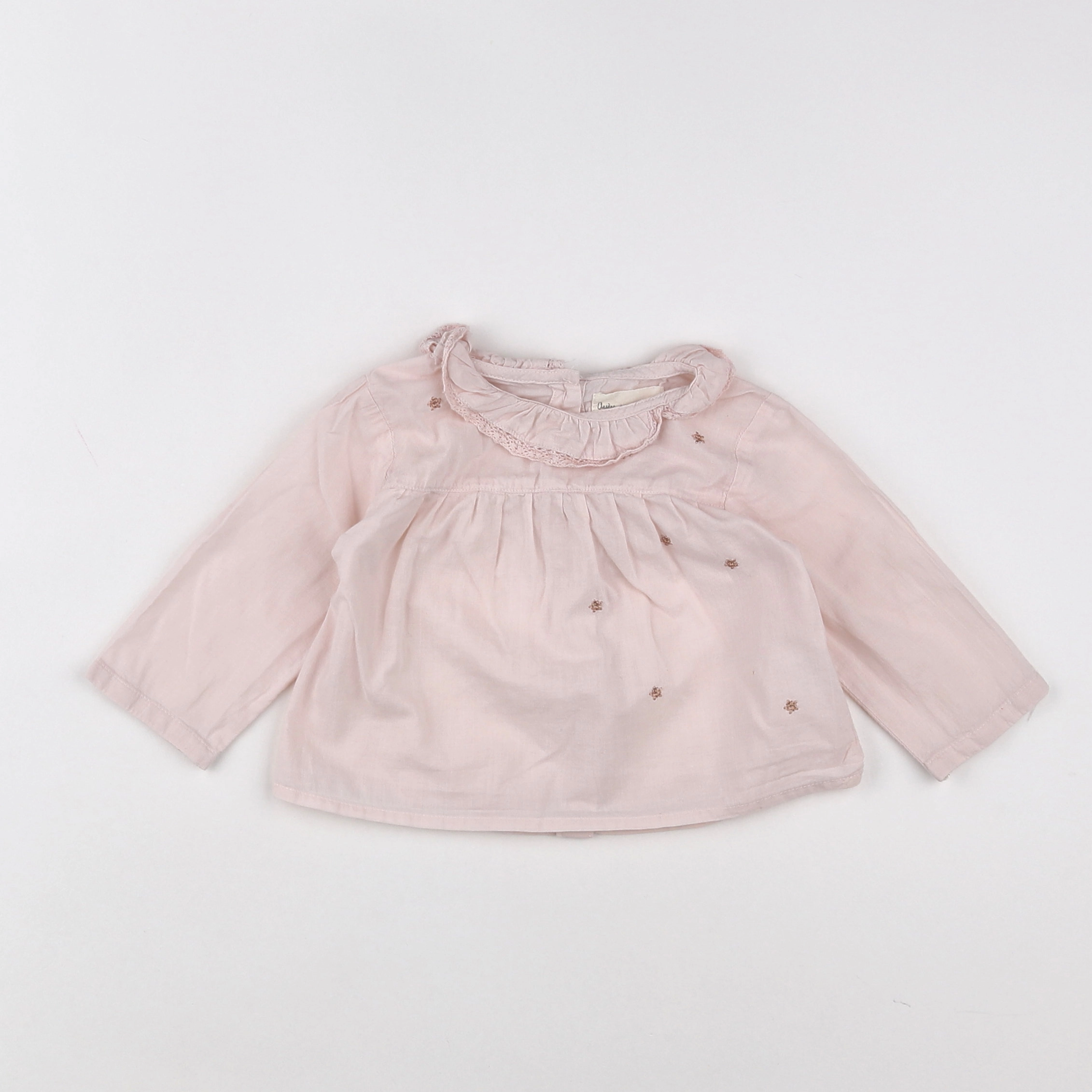 Arsène et les pipelettes - blouse rose - 6 mois