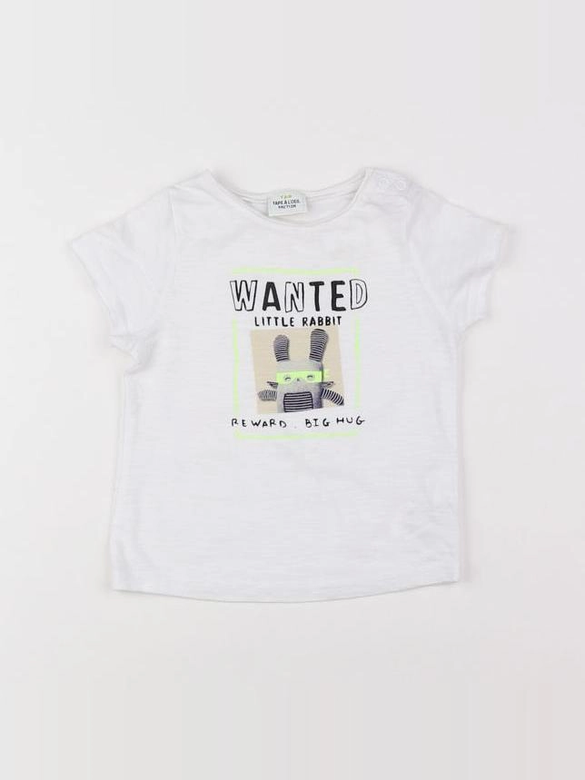 Tape à l'oeil - tee-shirt blanc - 9 mois