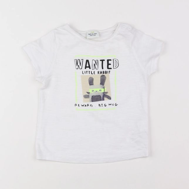 Tape à l'oeil - tee-shirt blanc - 9 mois