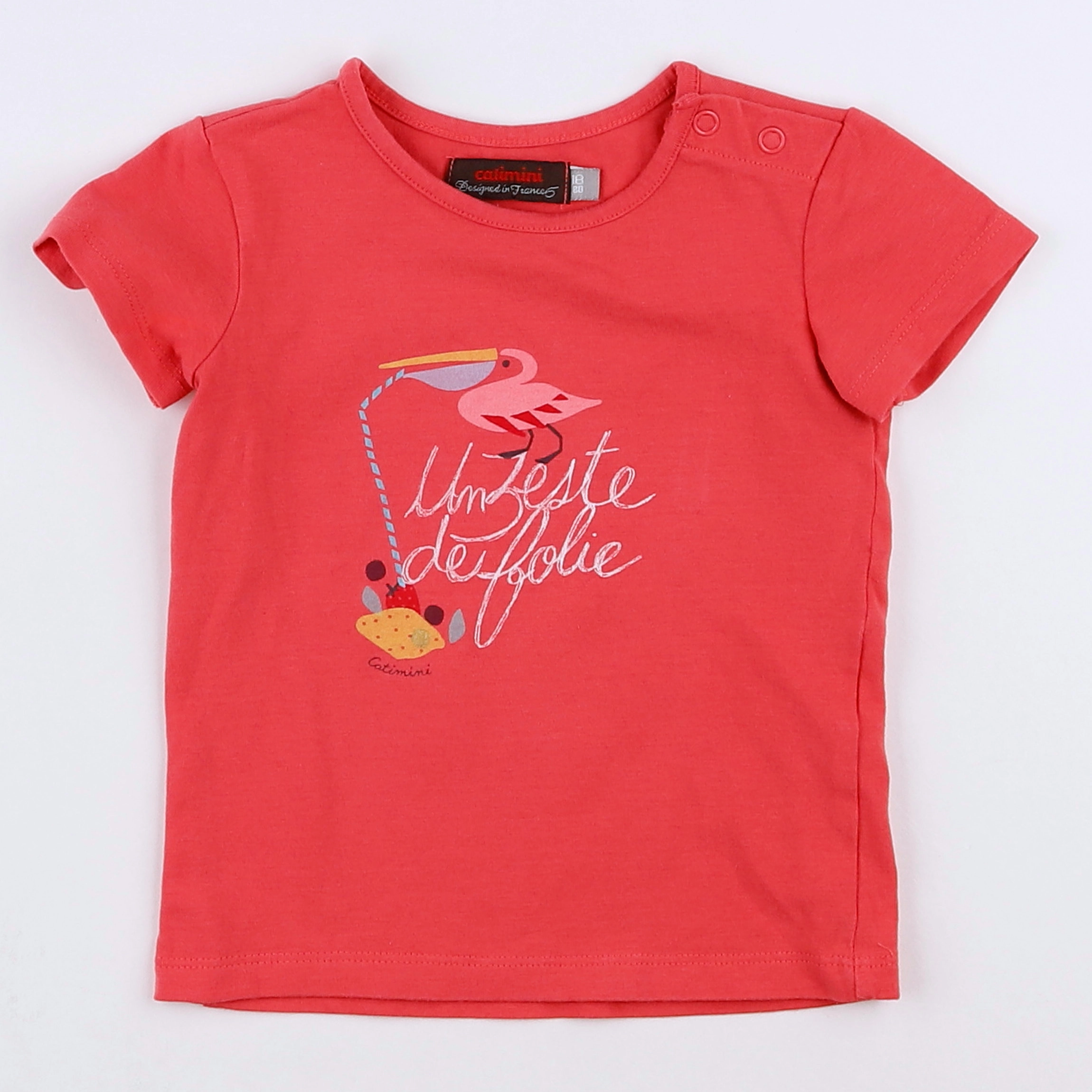 Catimini - tee-shirt rose - 18 mois