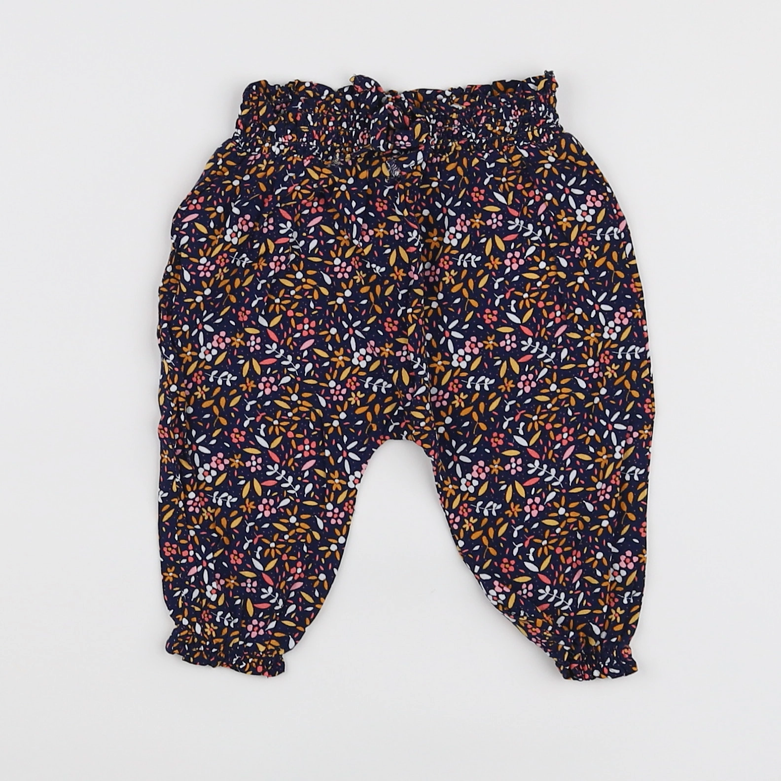 Vertbaudet - pantalon bleu - 6 mois