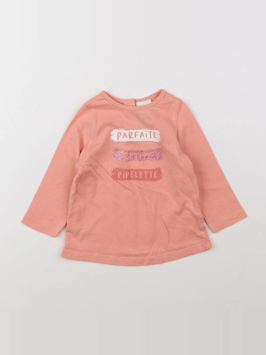 Tape à l'oeil - tee-shirt orange - 9 mois